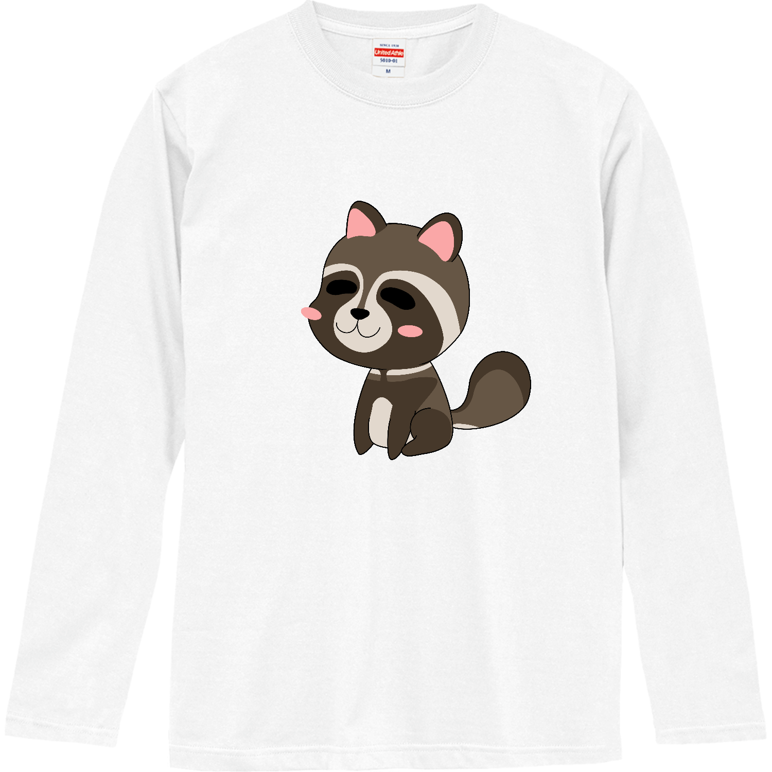 たぬきさんロングスリーブTシャツの商品購入ページ｜クリエイターの