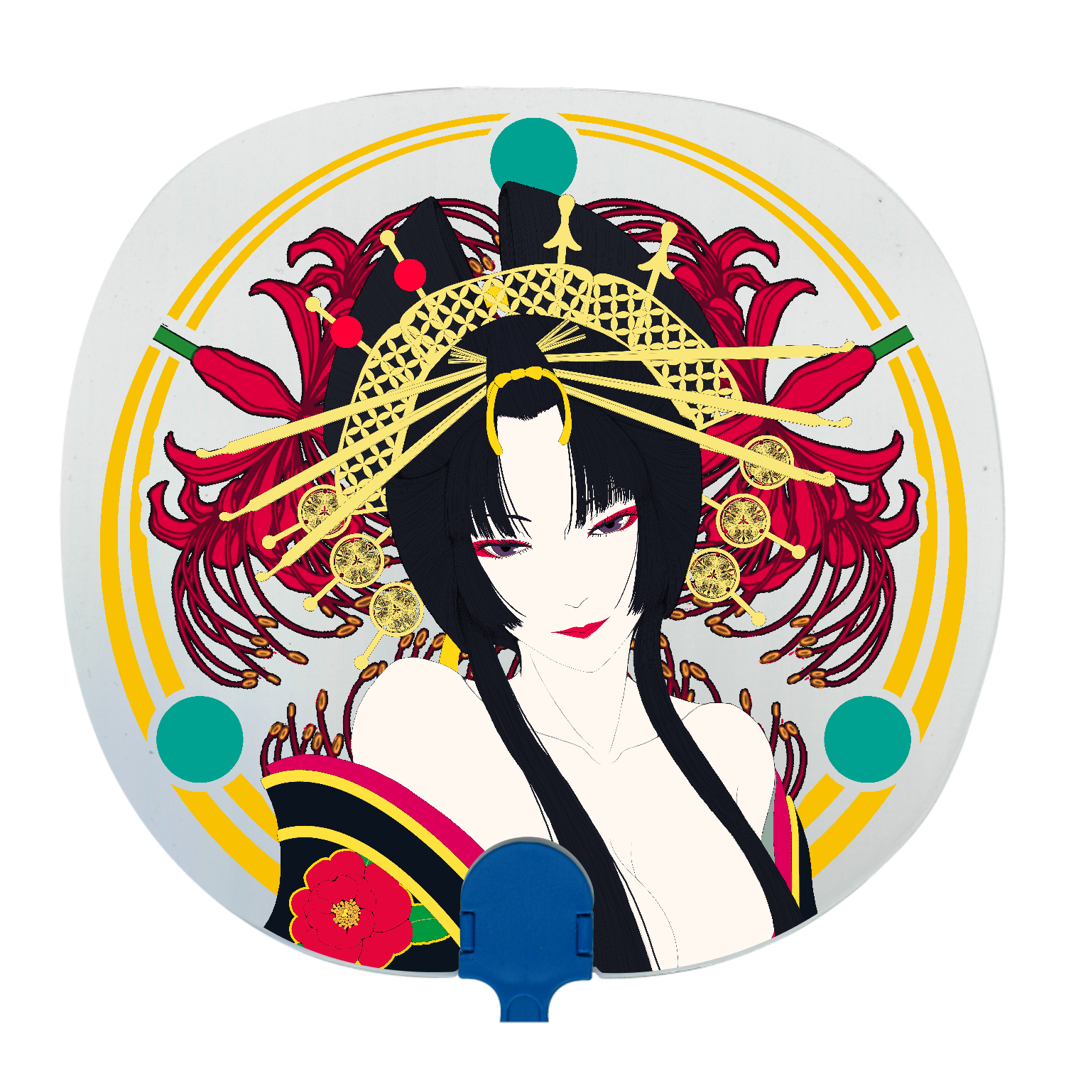 花魁 透明うちわ