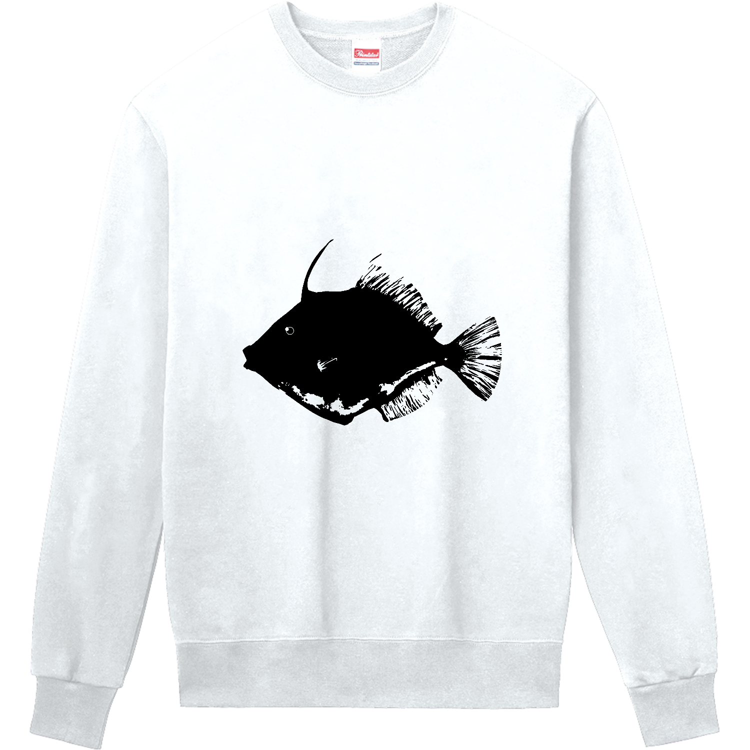 カワハギの魚拓 定番スウェット