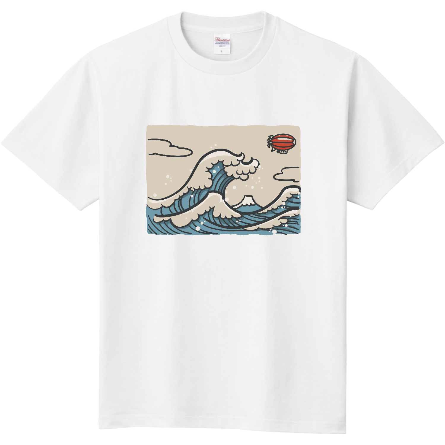ポップでレトロでちょっと未来な葛飾北斎富岳三十六景 Tシャツ｜ari