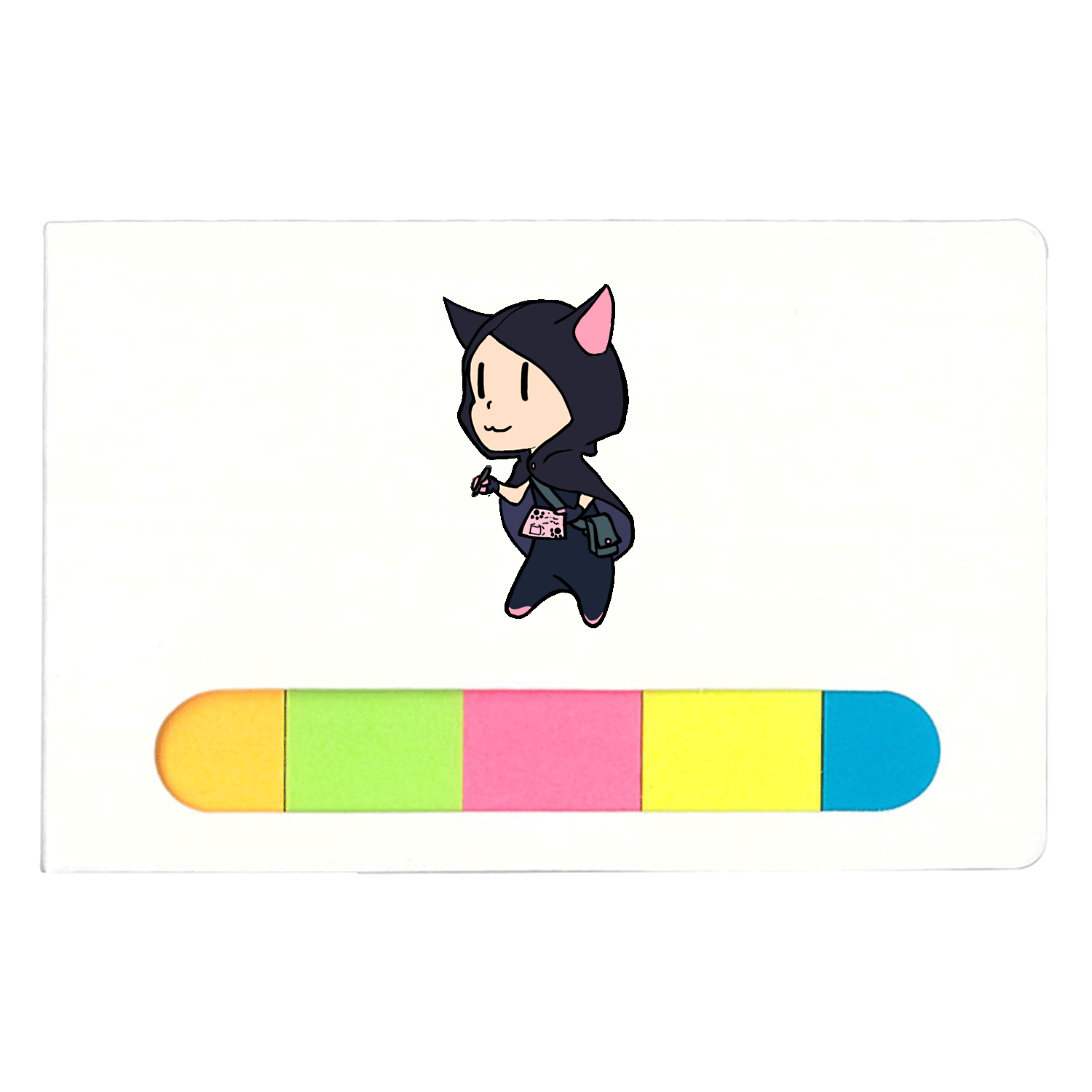 ちびクロ ポケット付箋セット(S)