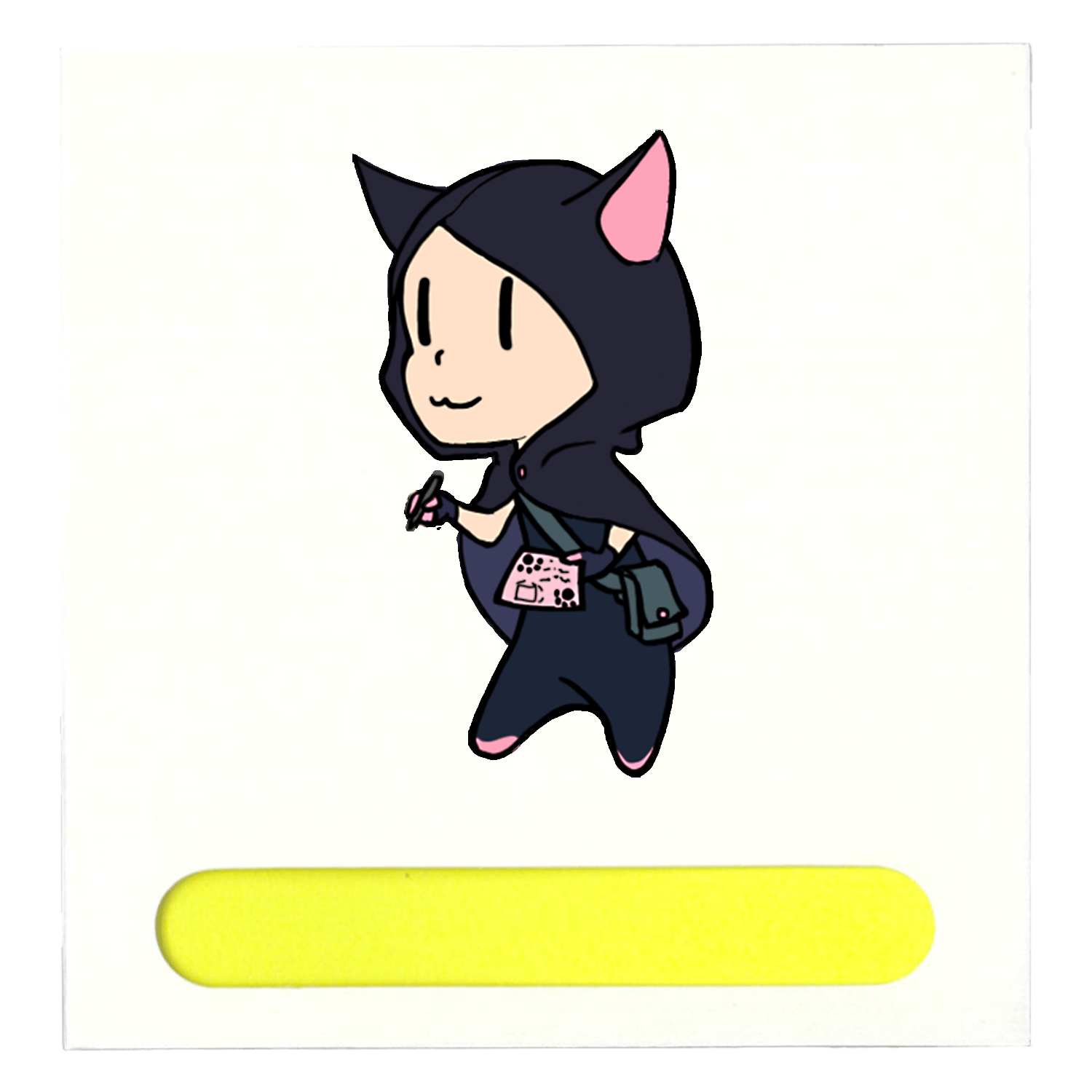 ちびクロ ポケット付箋セット(M)