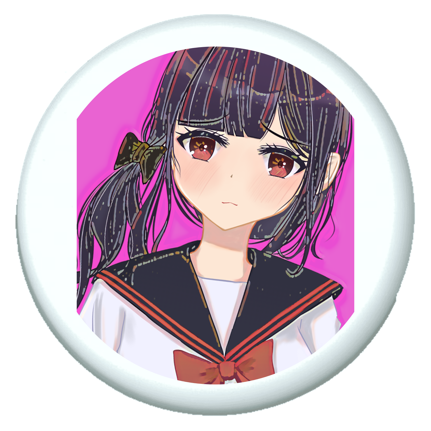 ミステリー研究部の女の子の絵 プチ缶ソフト