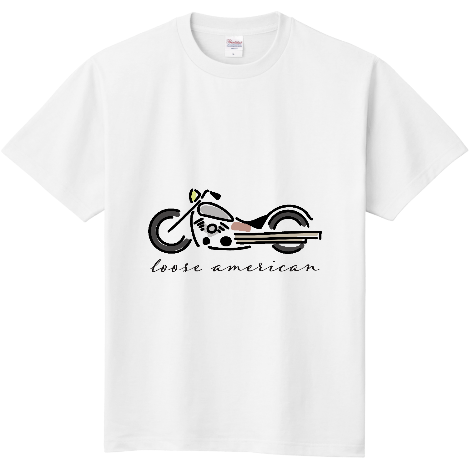 シンプルゆるゆるバイクイラスト Tシャツ｜チコデザ - オリラボマーケット