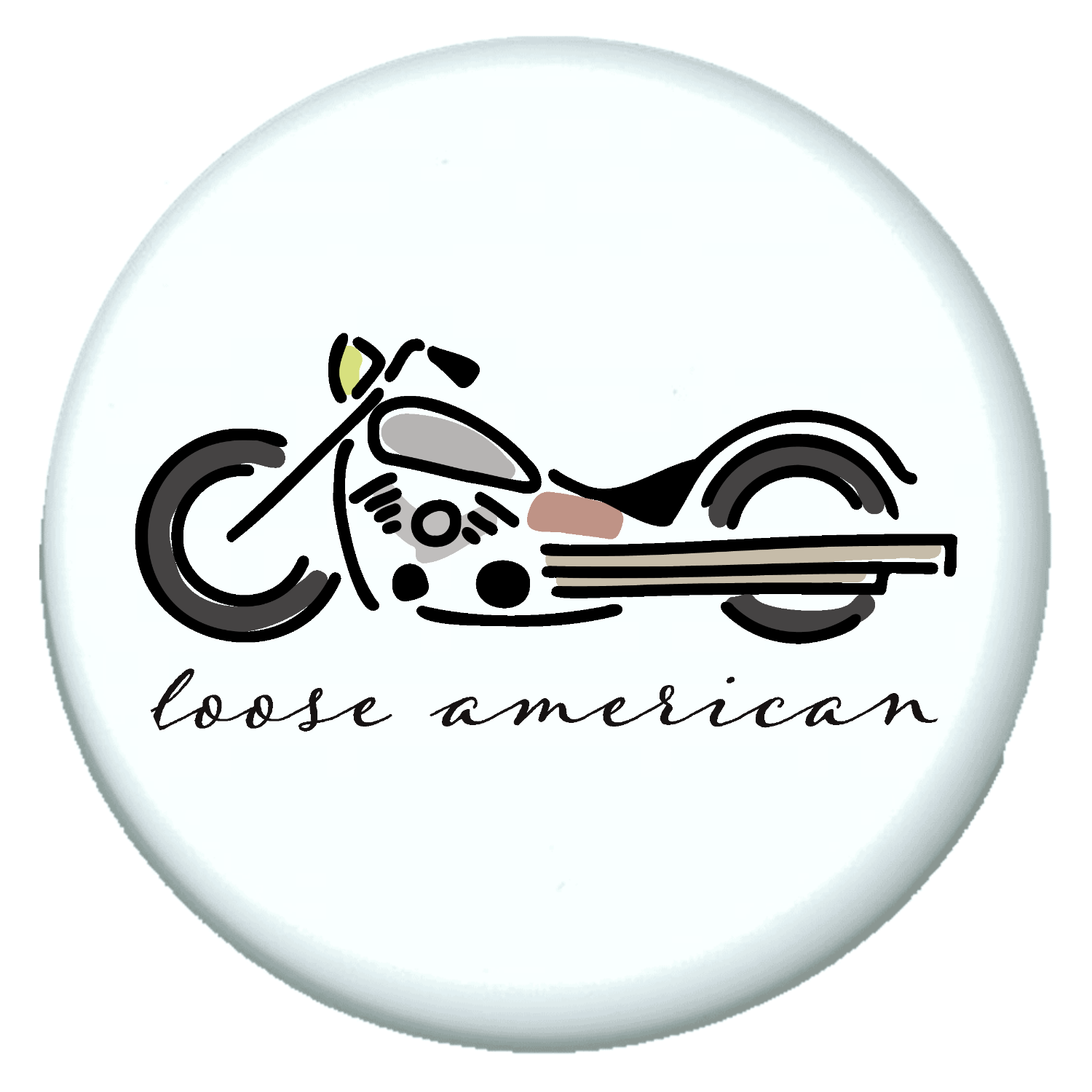 シンプルゆるゆるバイクイラスト プチ缶ソフト