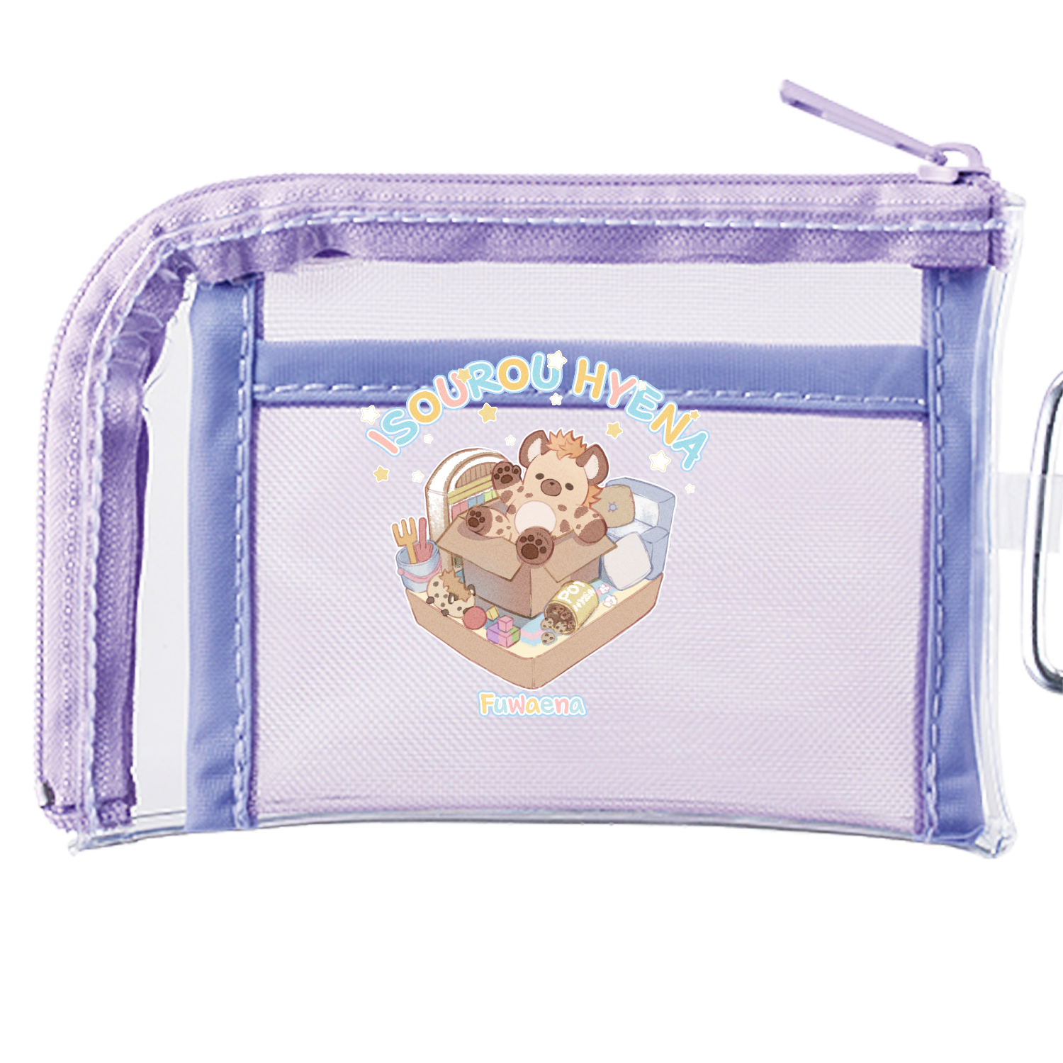 居候ハイエナさん メッシュポケットクリアミニポーチ