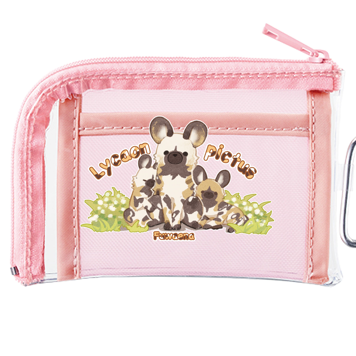 リカオン メッシュポケットクリアミニポーチ