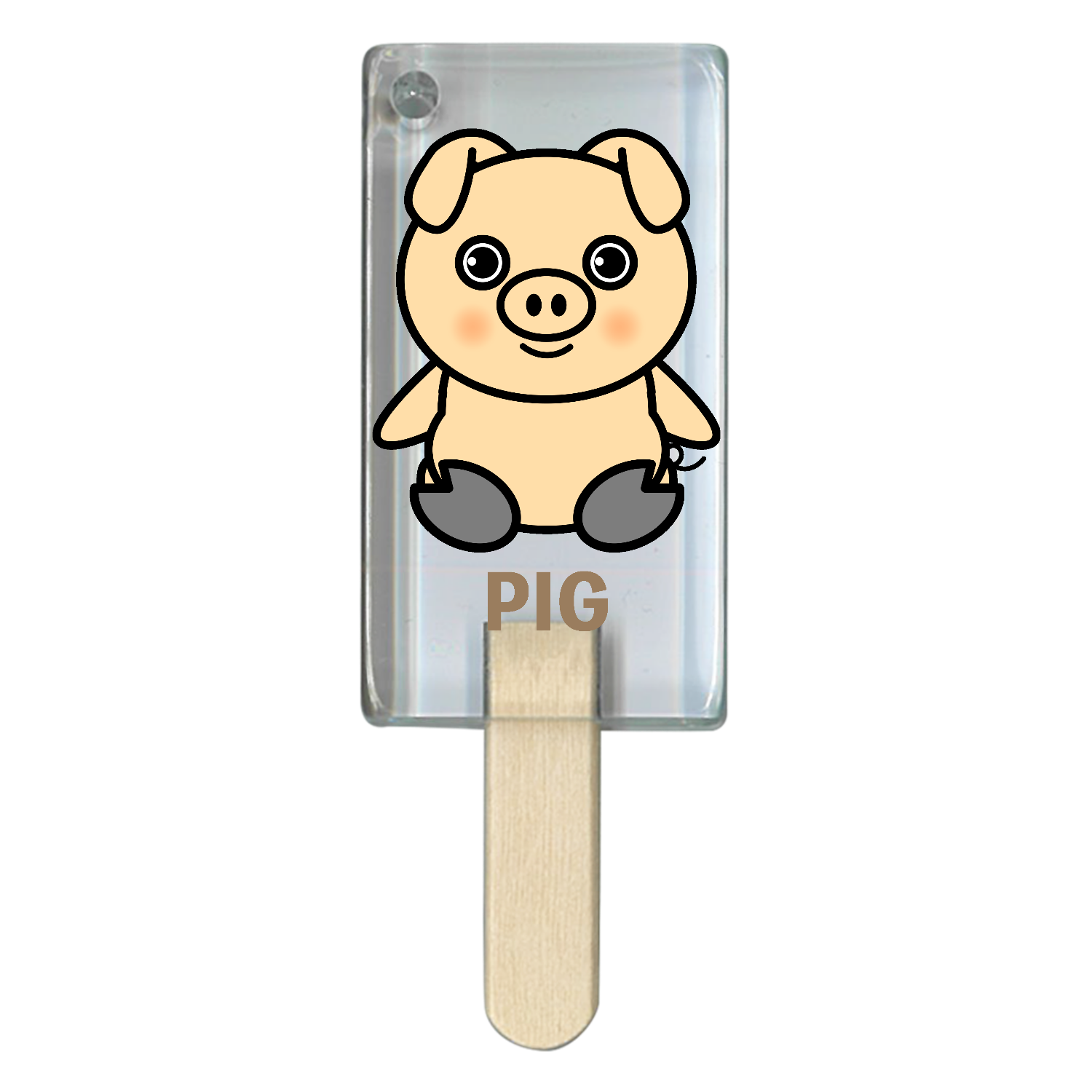 ザ・pig! 可愛い豚さんのデザイン アイス型アクリルチャーム