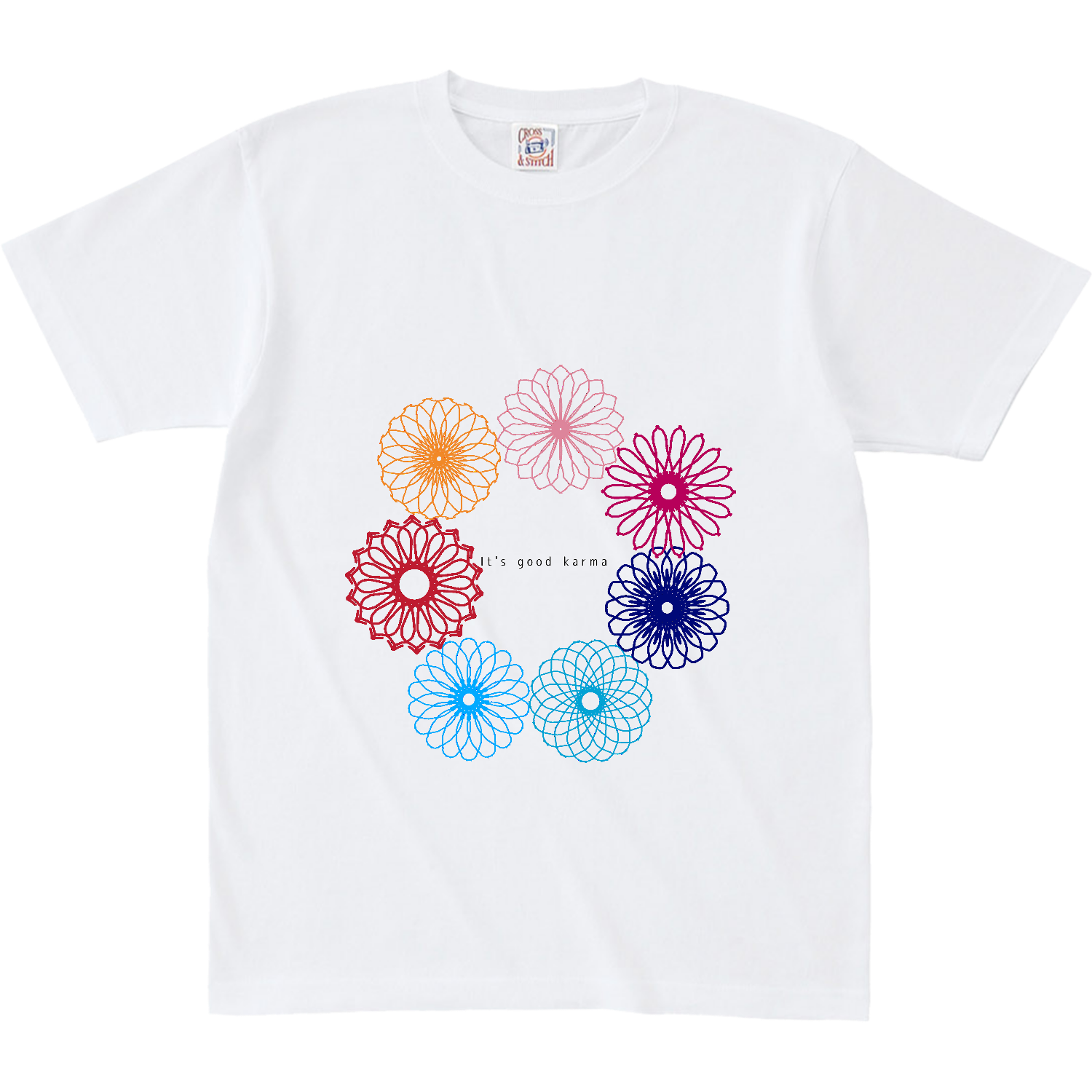グッドカルマサークルフラワー オープンエンド マックスウェイト Tシャツ（キッズ）