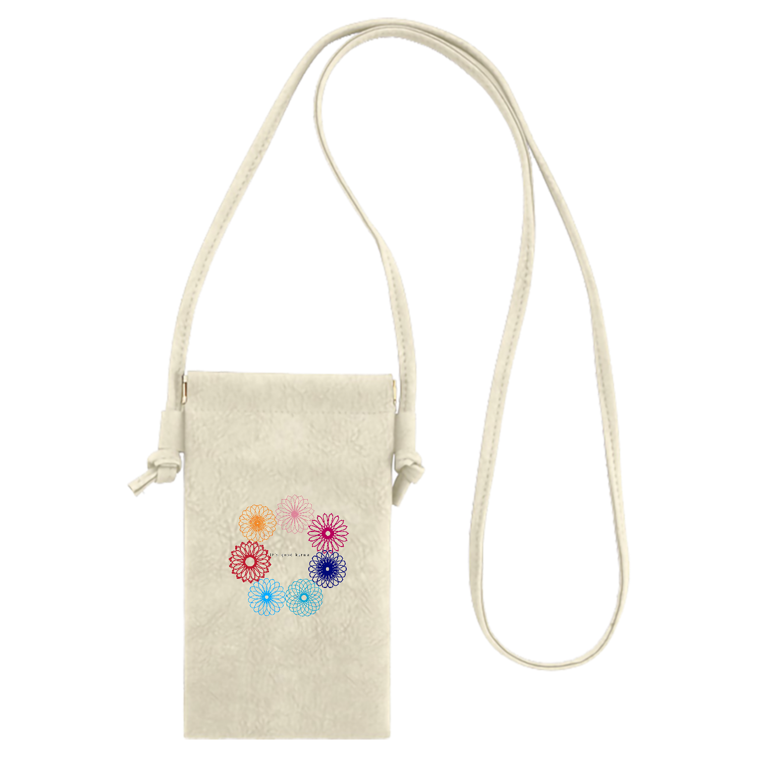 グッドカルマサークルフラワー イージーオープンスマホネックポーチ