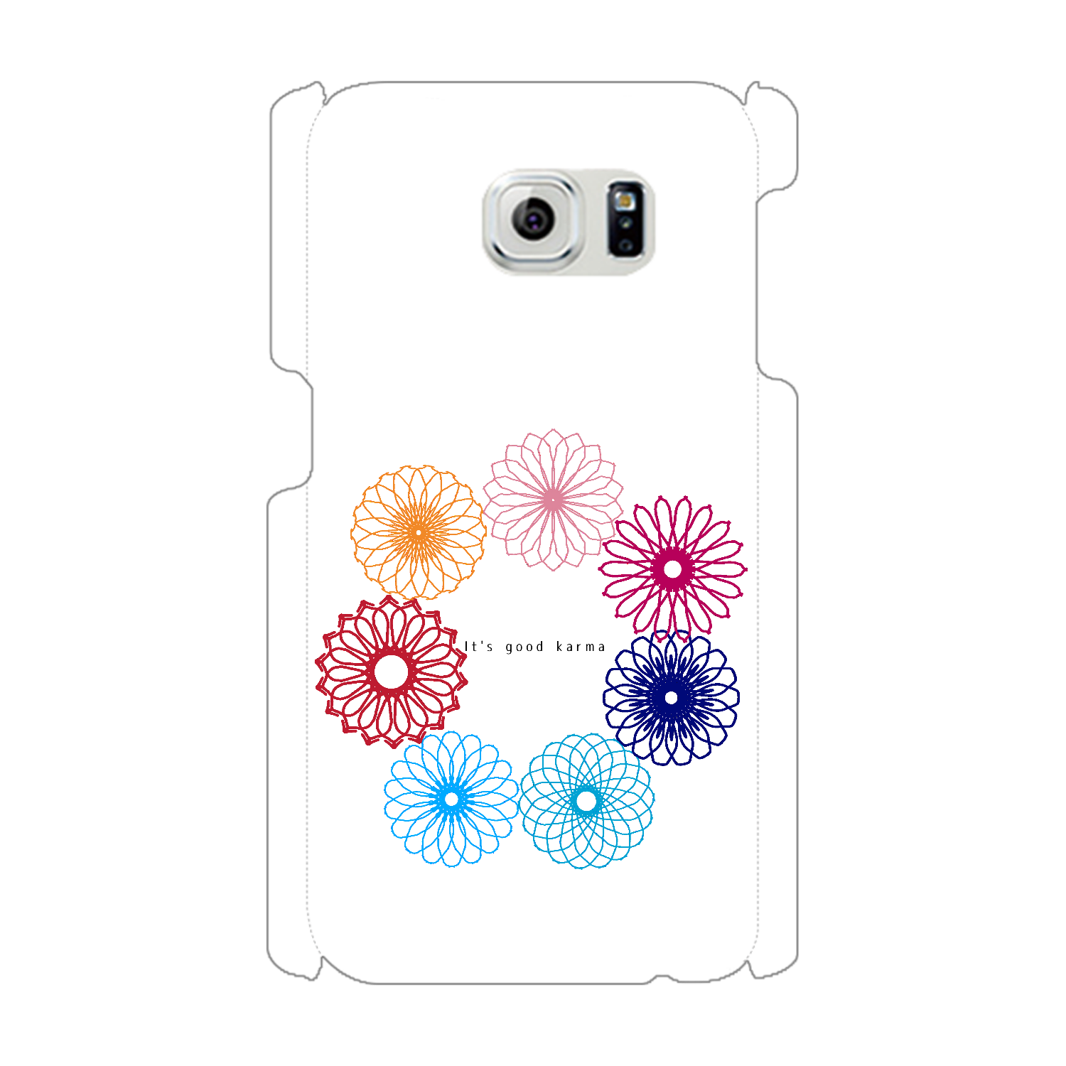 グッドカルマサークルフラワー Galaxy S6(SC-05G)