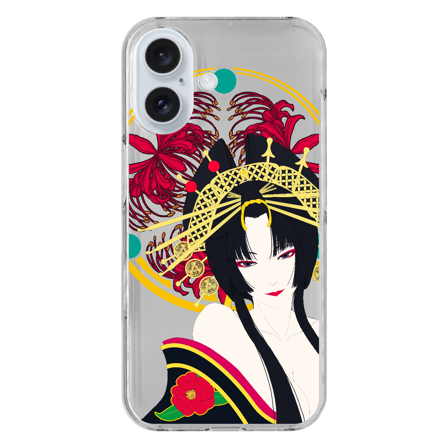 花魁 iPhone16 (透明)(ハードケース) iPhoneクリアケース｜クロ - オリ