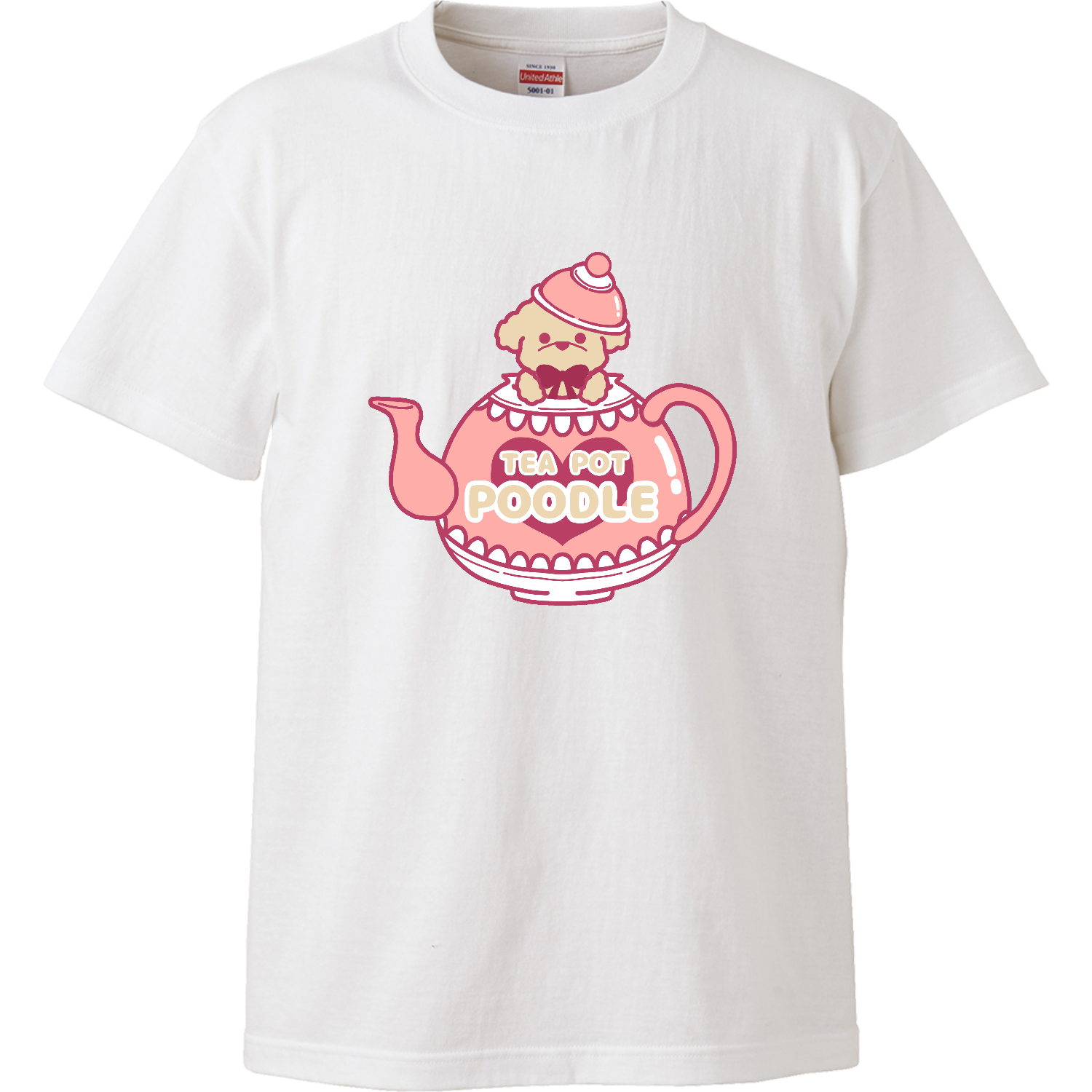 TEA POT POODLE (カラーver.) ハイクオリティーTシャツ