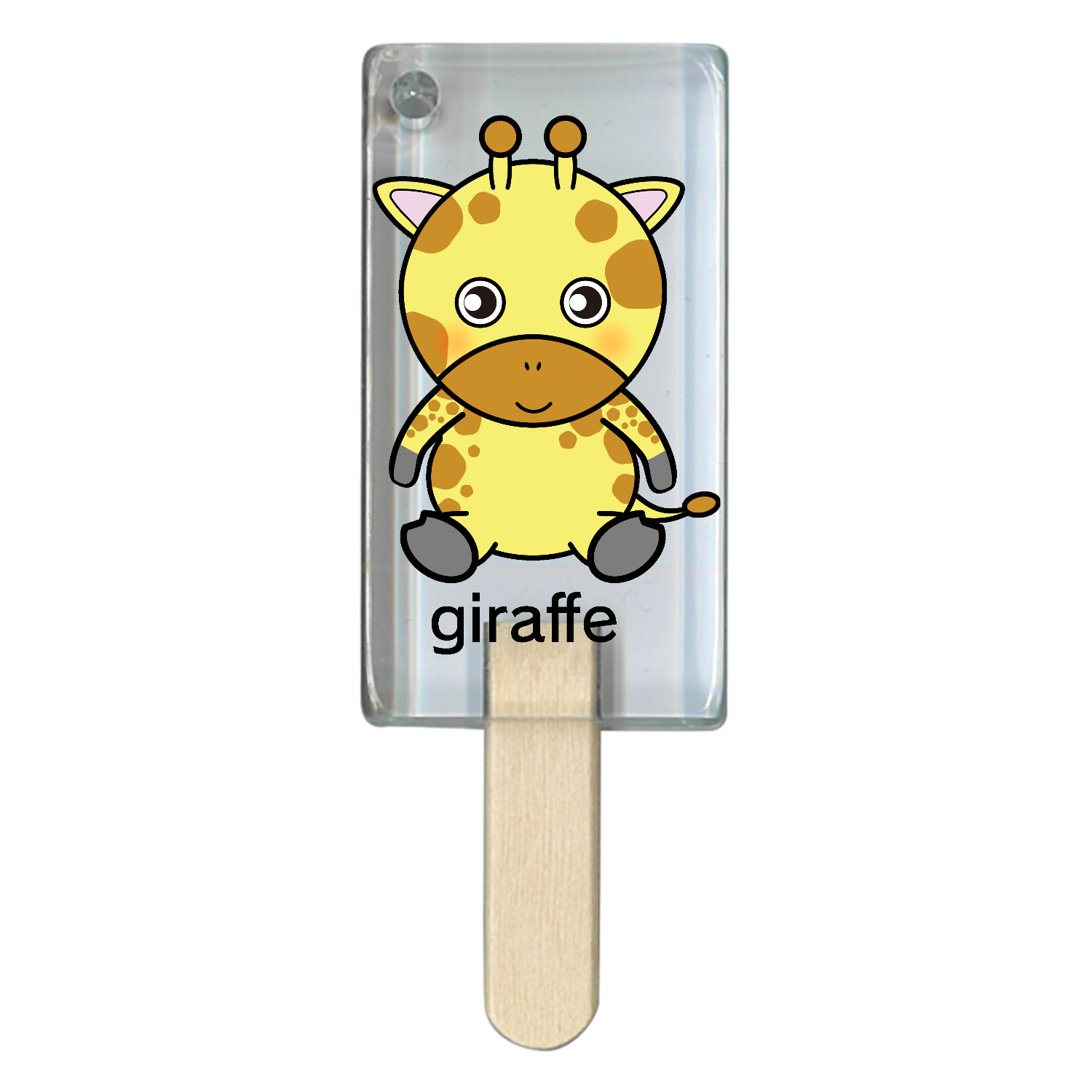 可愛いキリンちゃん アイス型アクリルチャーム