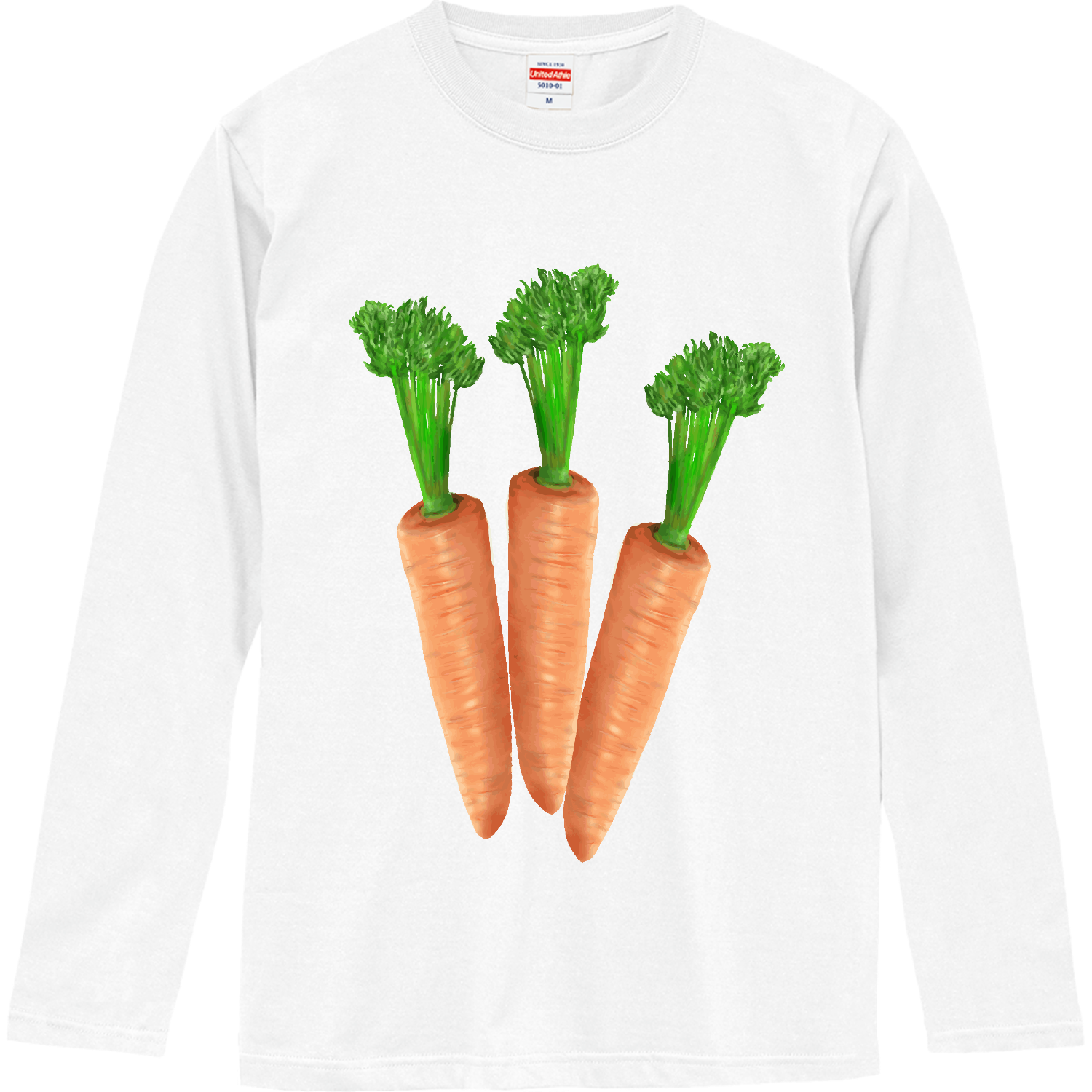 ザ・にんじんロングスリーブTシャツの商品購入ページ｜クリエイターの