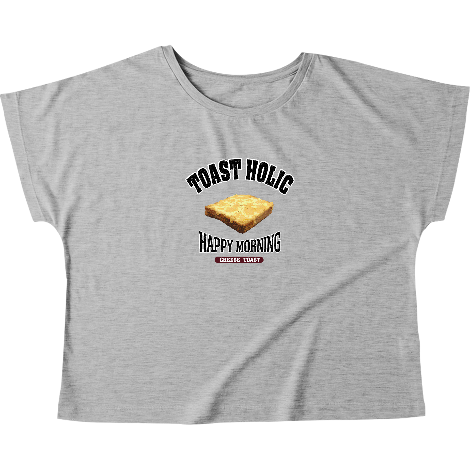 チーズトースト（アレンジトースト 風） ウィメンズ ドルマン Tシャツ