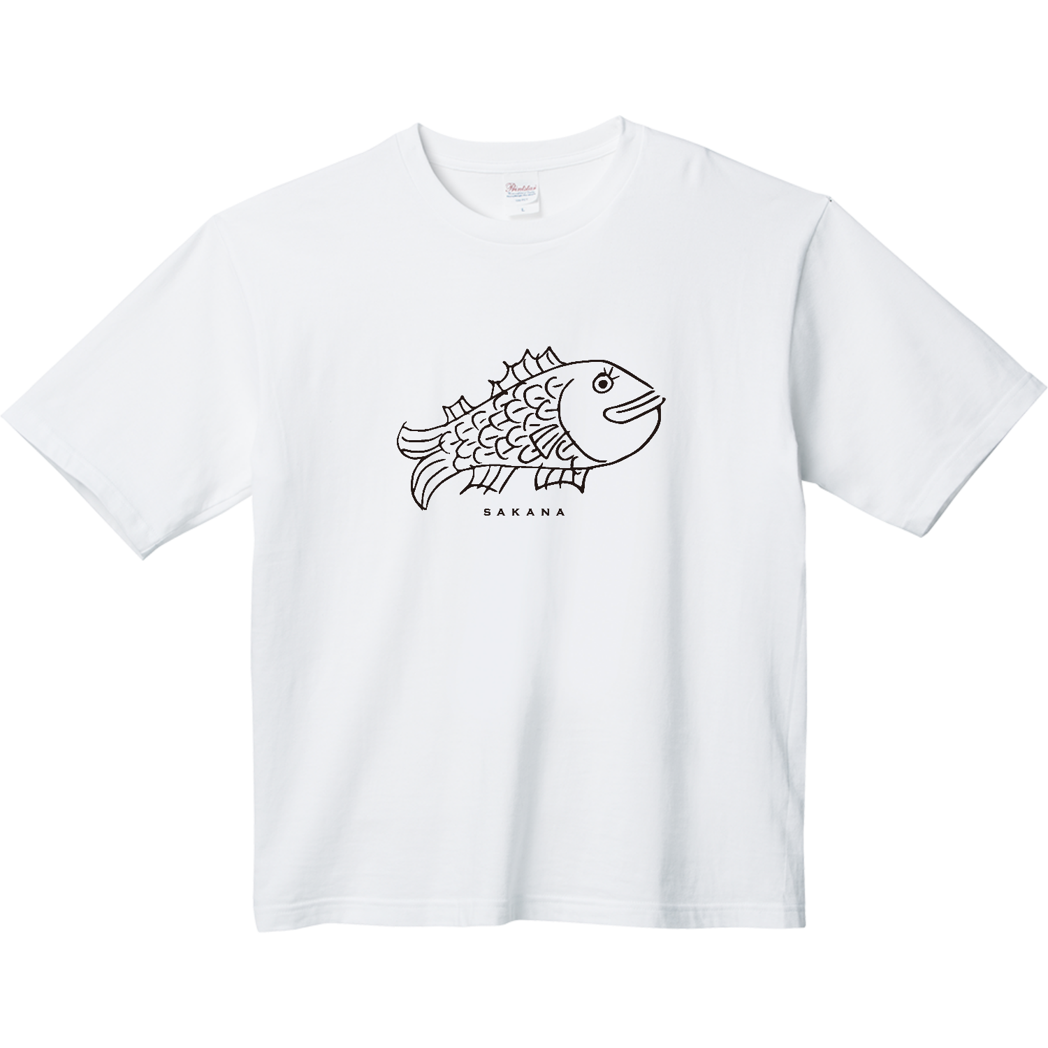 sakana・魚  1 ヘビーウェイト ビッグシルエットTシャツ