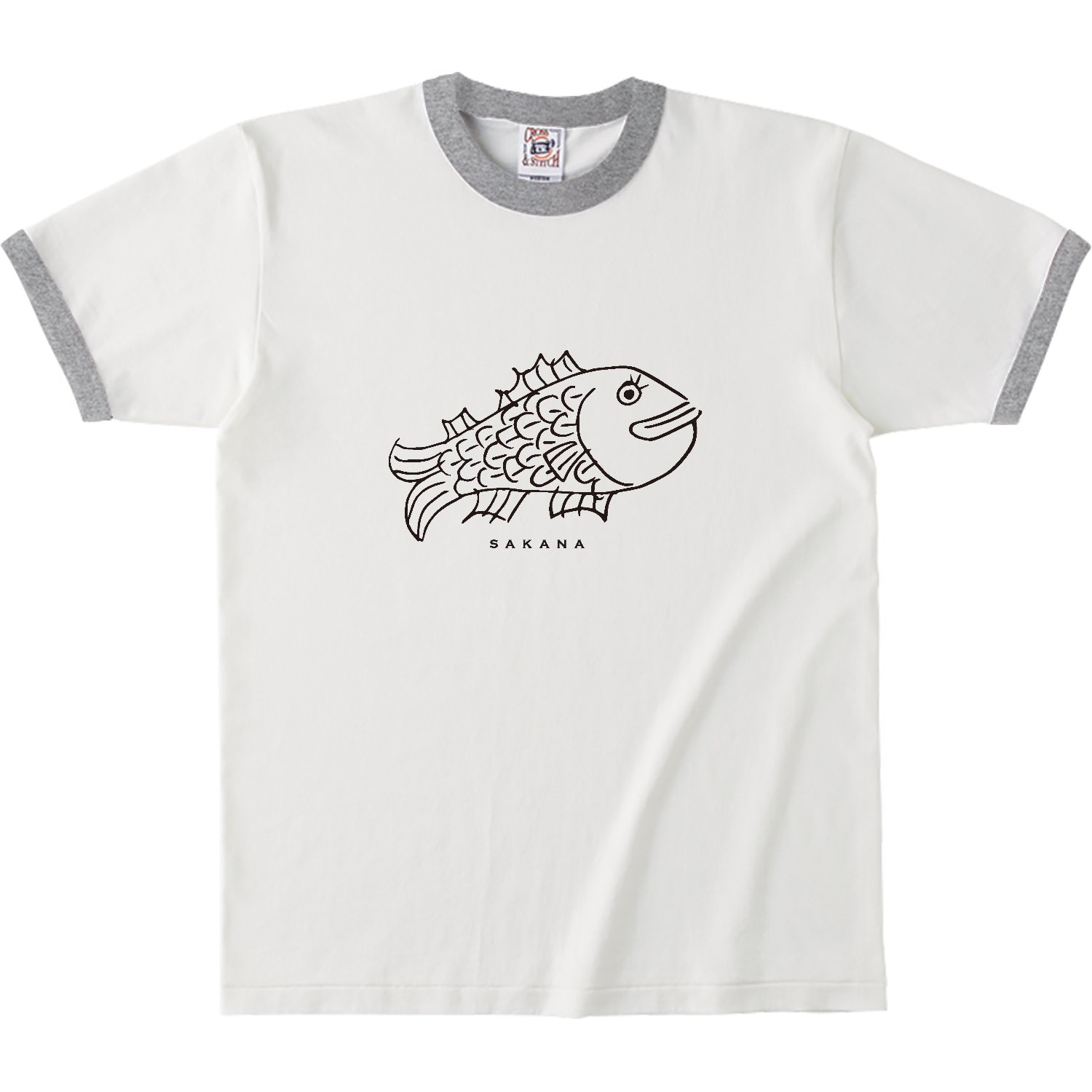 sakana・魚  1 オープンエンドマックスウェイトリンガーTシャツ
