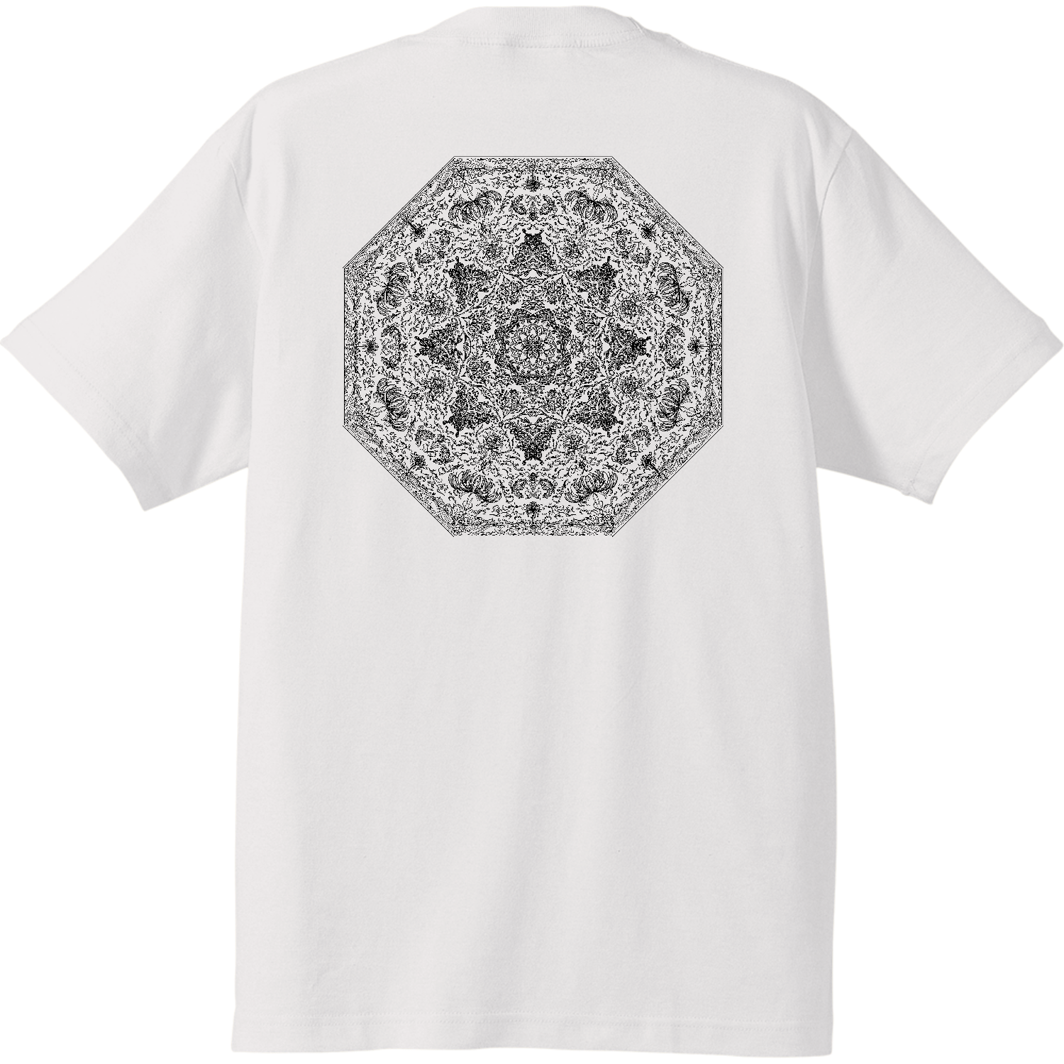 彼岸花と蝶の幾何学模様 ハイクオリティーTシャツ