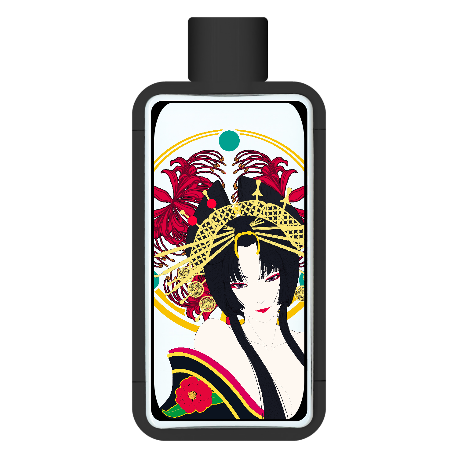 花魁 ライティングキーホルダー(四角) キーホルダー｜クロ - オリラボ