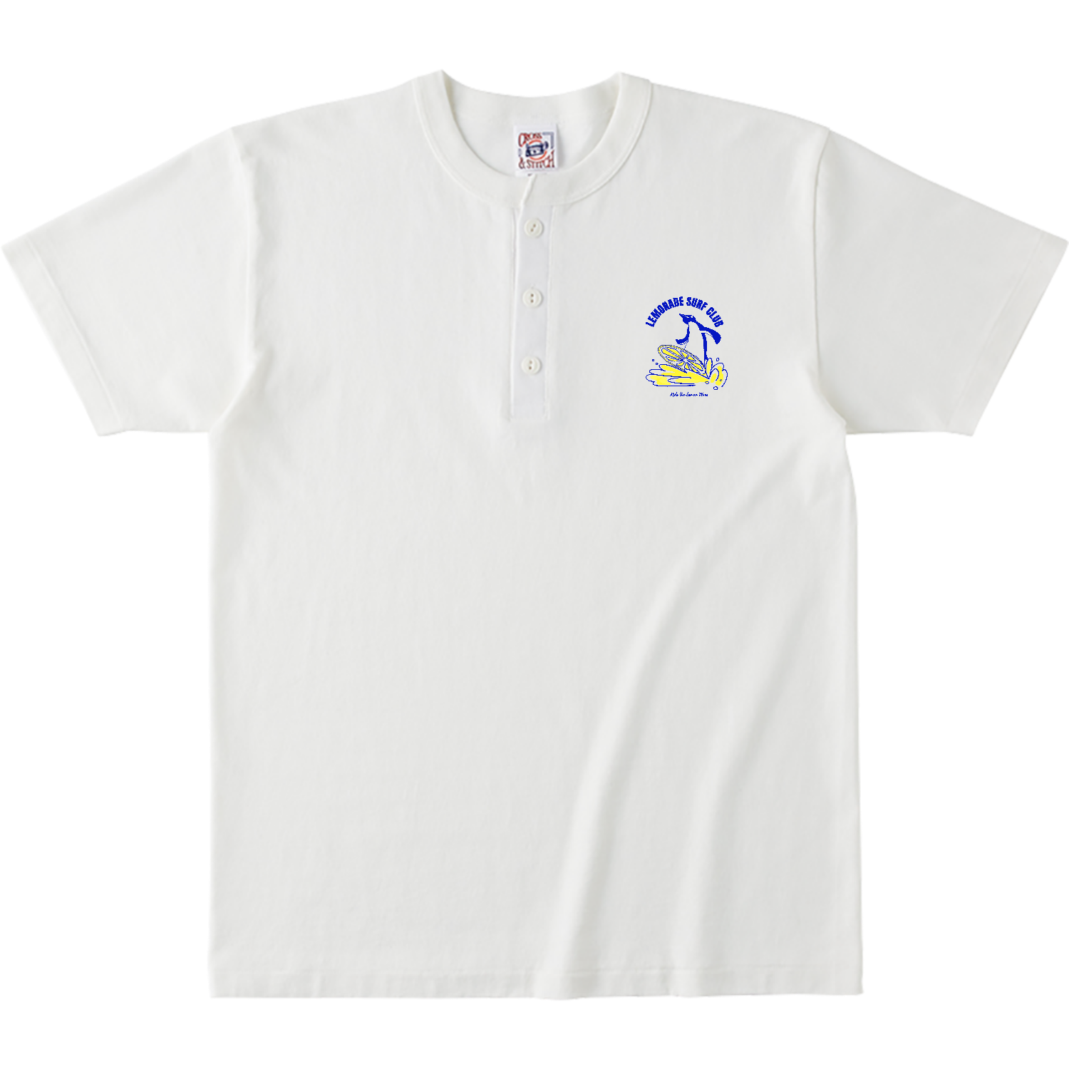 LEMONADE SURF CLUB オープンエンドマックスウェイトヘンリーネックTシャツ