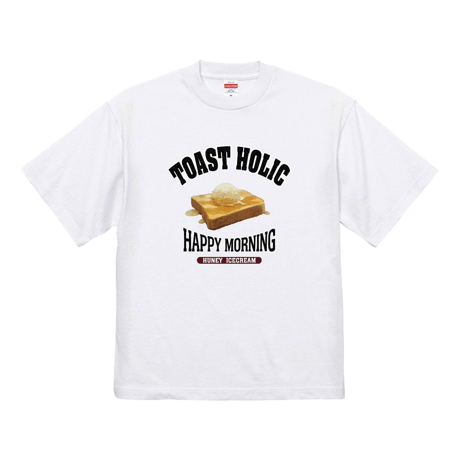 ハニーアイストースト（アレンジトースト 風） 7.1オンス オープンエンド ラギッド Tシャツ