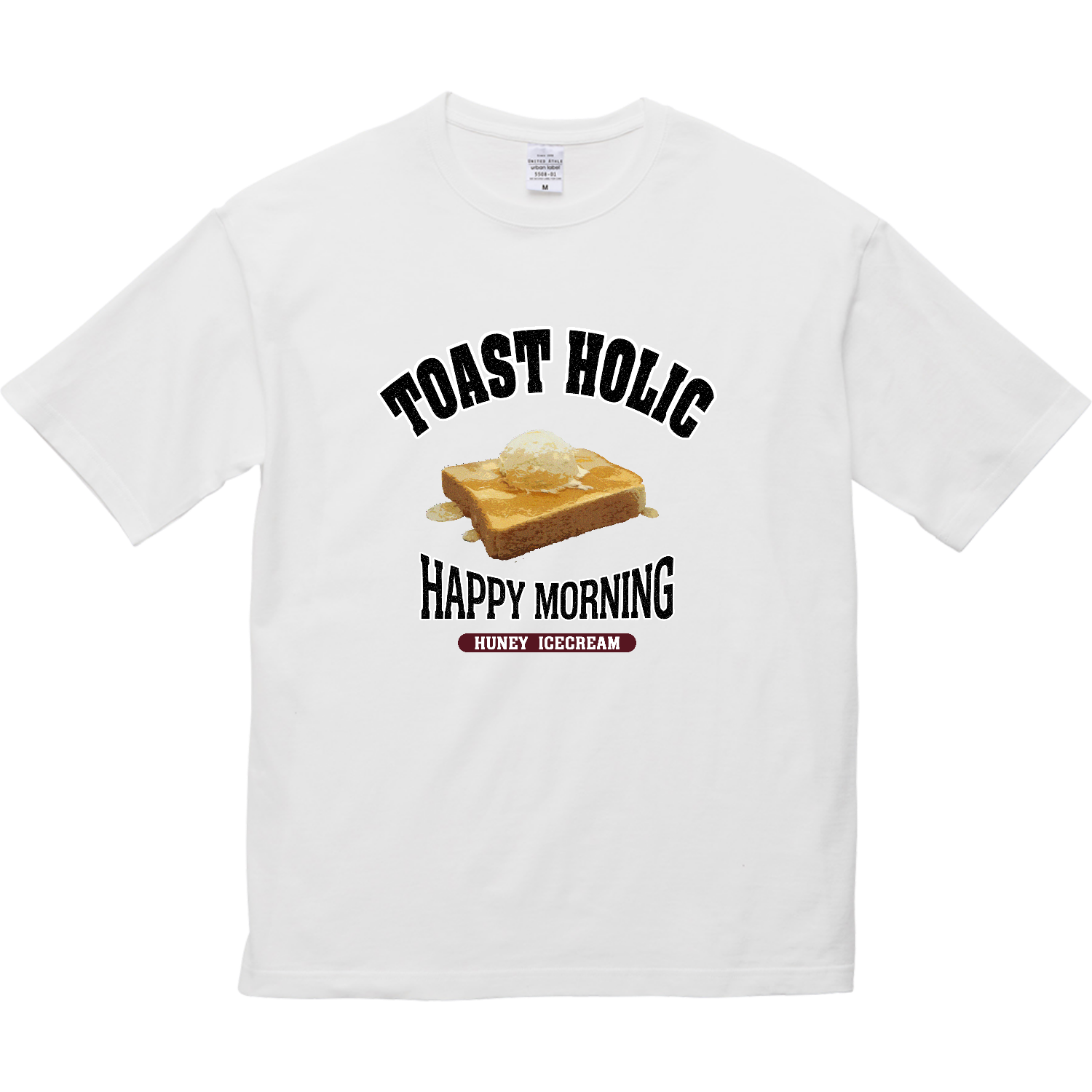 ハニーアイストースト（アレンジトースト 風） 5.6オンス ビッグシルエット Ｔシャツ