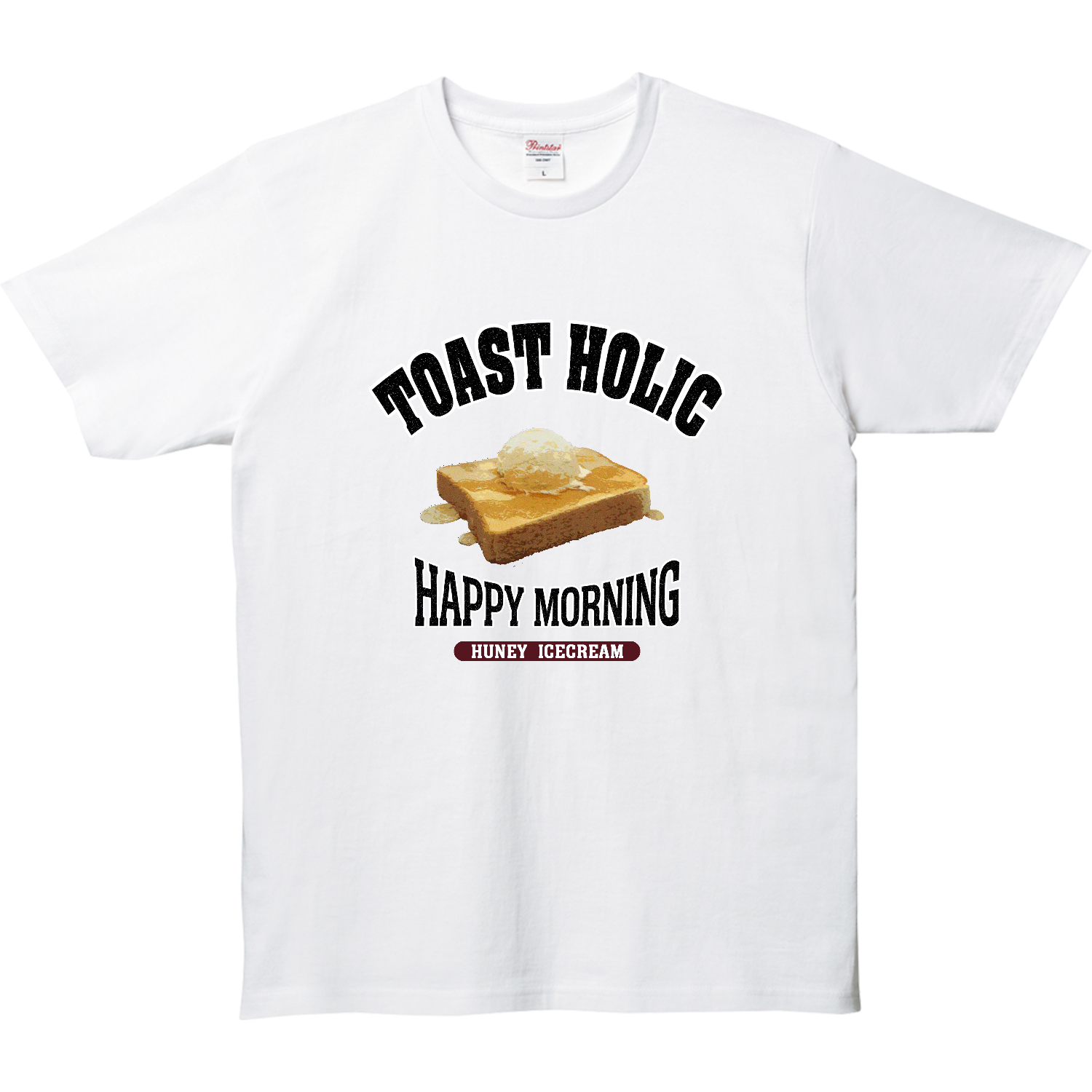 ハニーアイストースト（アレンジトースト 風） 5.0オンス ベーシックTシャツ