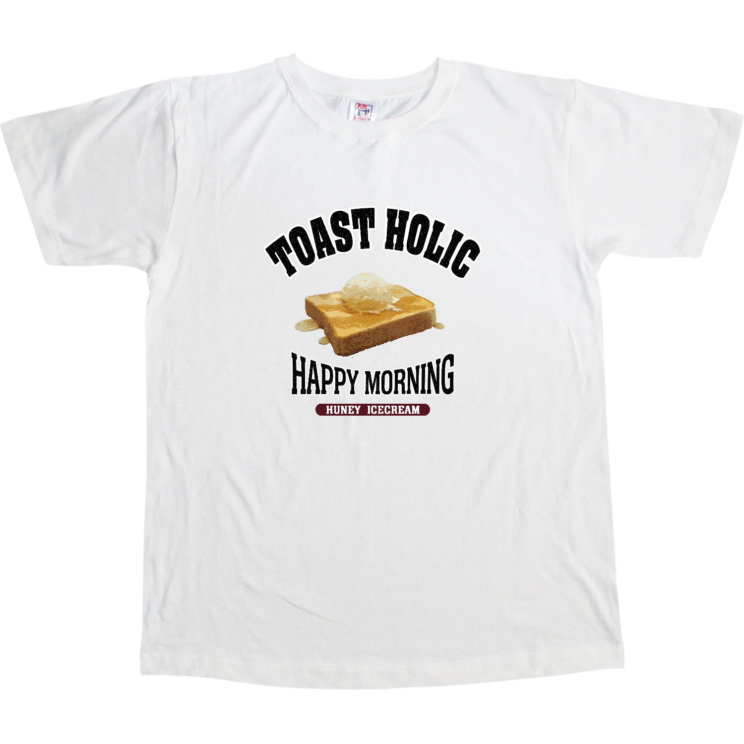ハニーアイストースト（アレンジトースト 風） オープンエンドマックスウェイトTシャツ