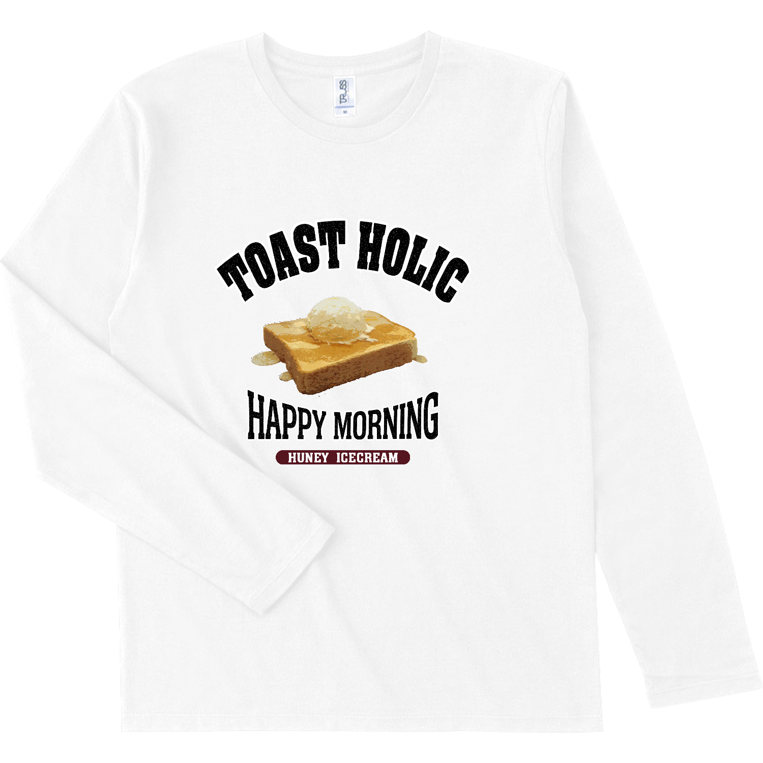 ハニーアイストースト（アレンジトースト 風） スリムフィット ロングスリーブTシャツ