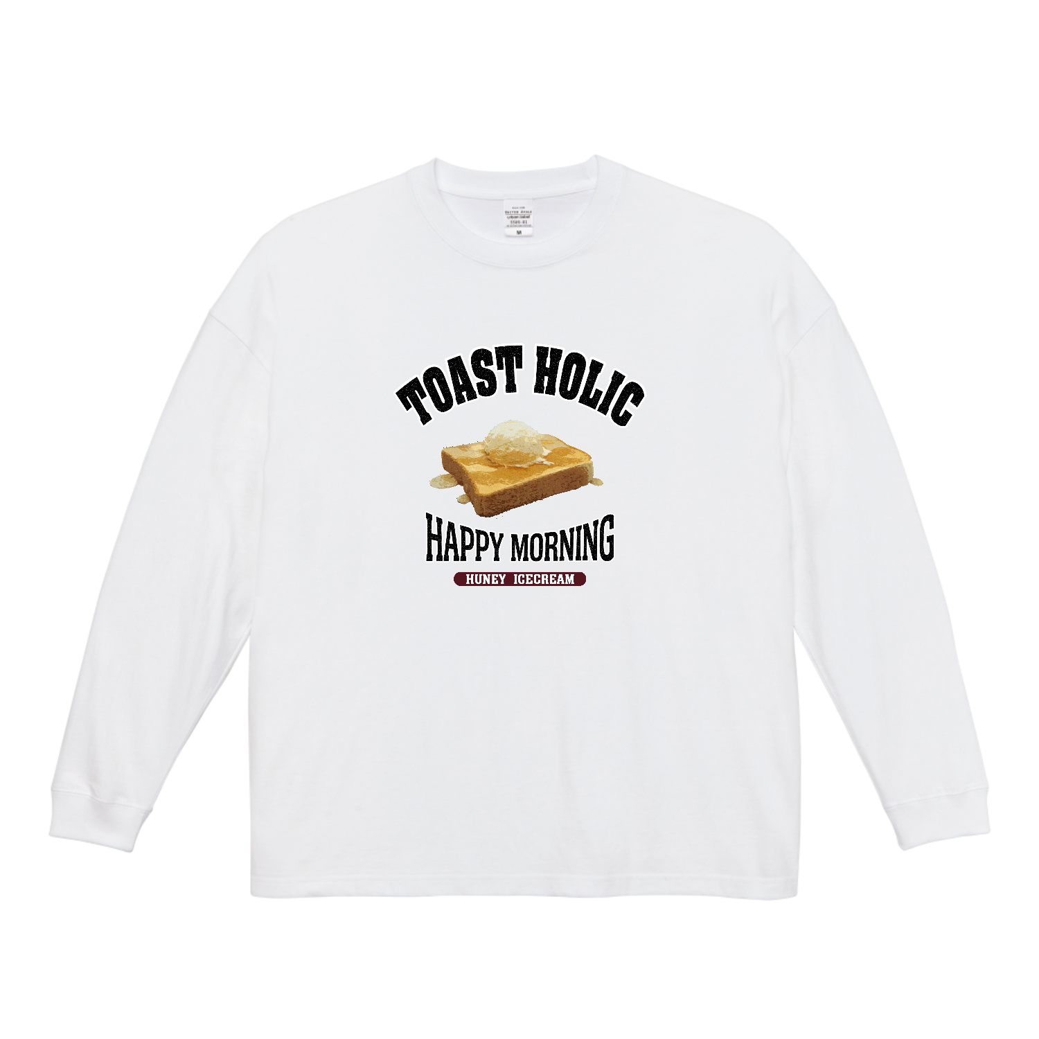 ハニーアイストースト（アレンジトースト 風） ビッグシルエットロングスリーブＴシャツ