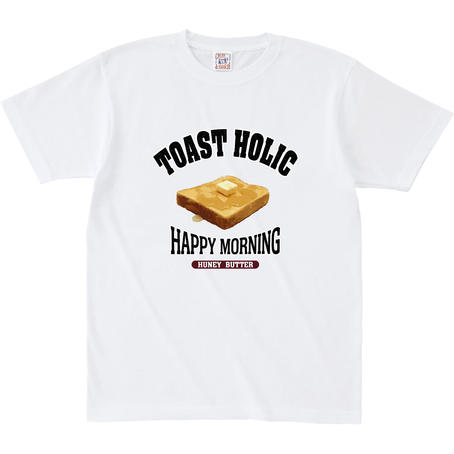 ハニーバタートースト（アレンジトースト 風） オープンエンド マックスウェイト Tシャツ