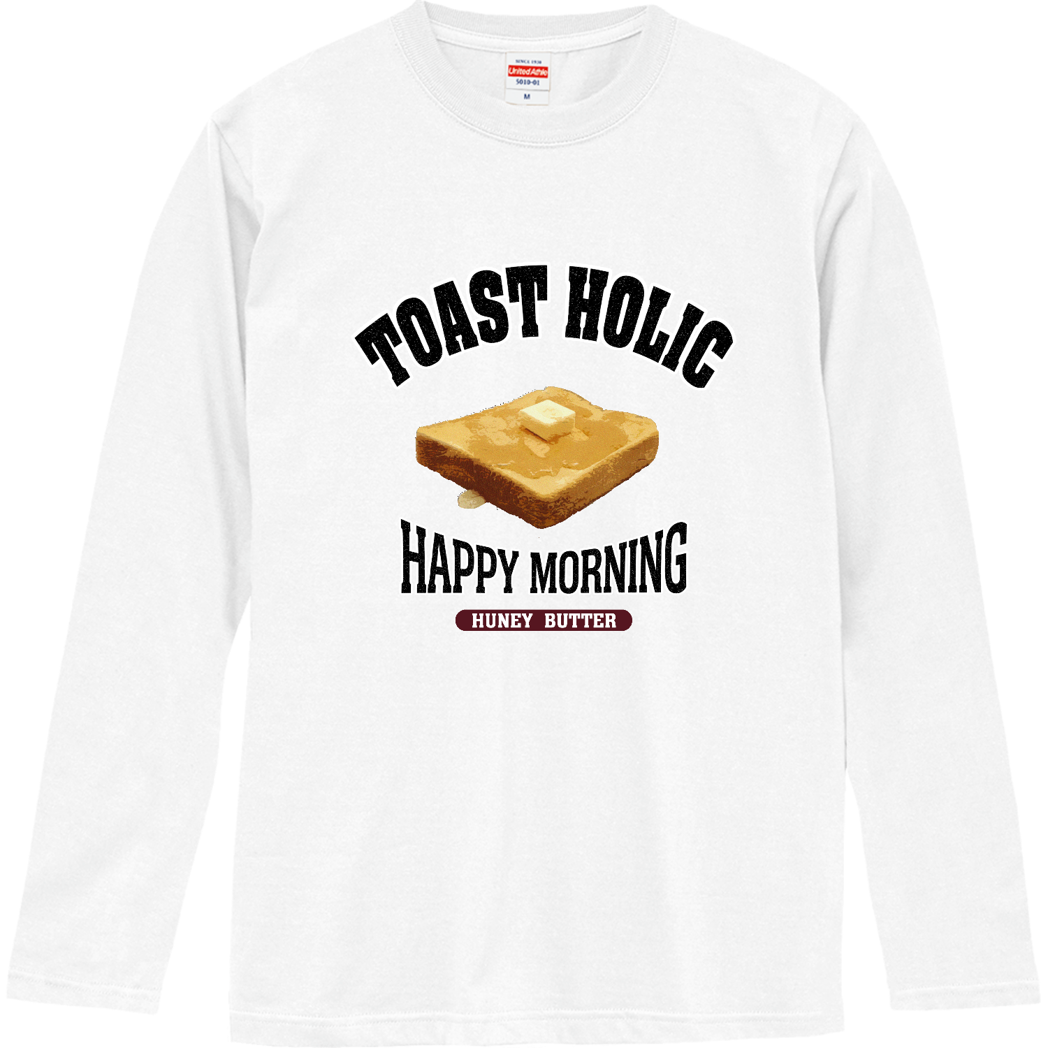 ハニーバタートースト（アレンジトースト 風） ロングスリーブTシャツ