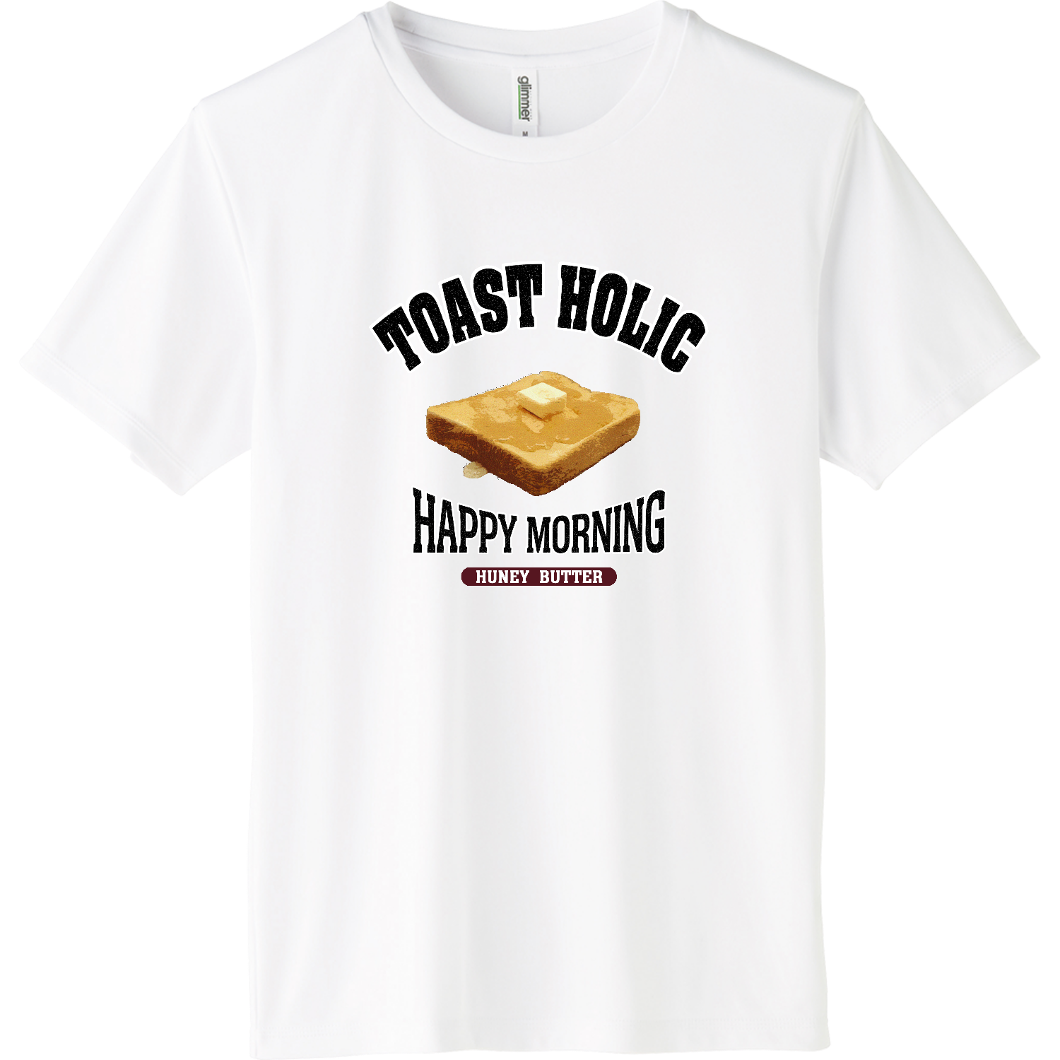 ハニーバタートースト（アレンジトースト 風） インターロックドライTシャツ