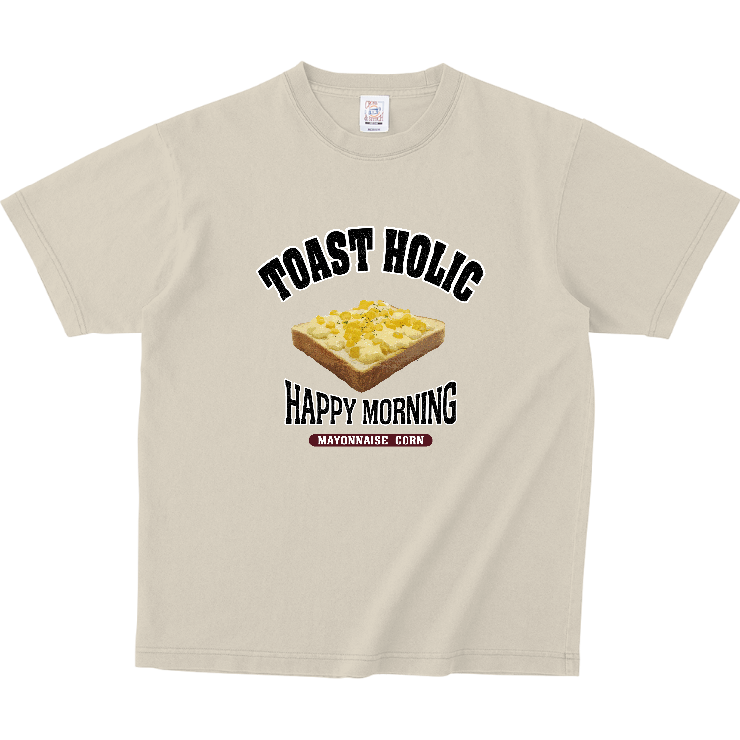 マヨコーントースト（アレンジトースト 風） ピグメントＴシャツ