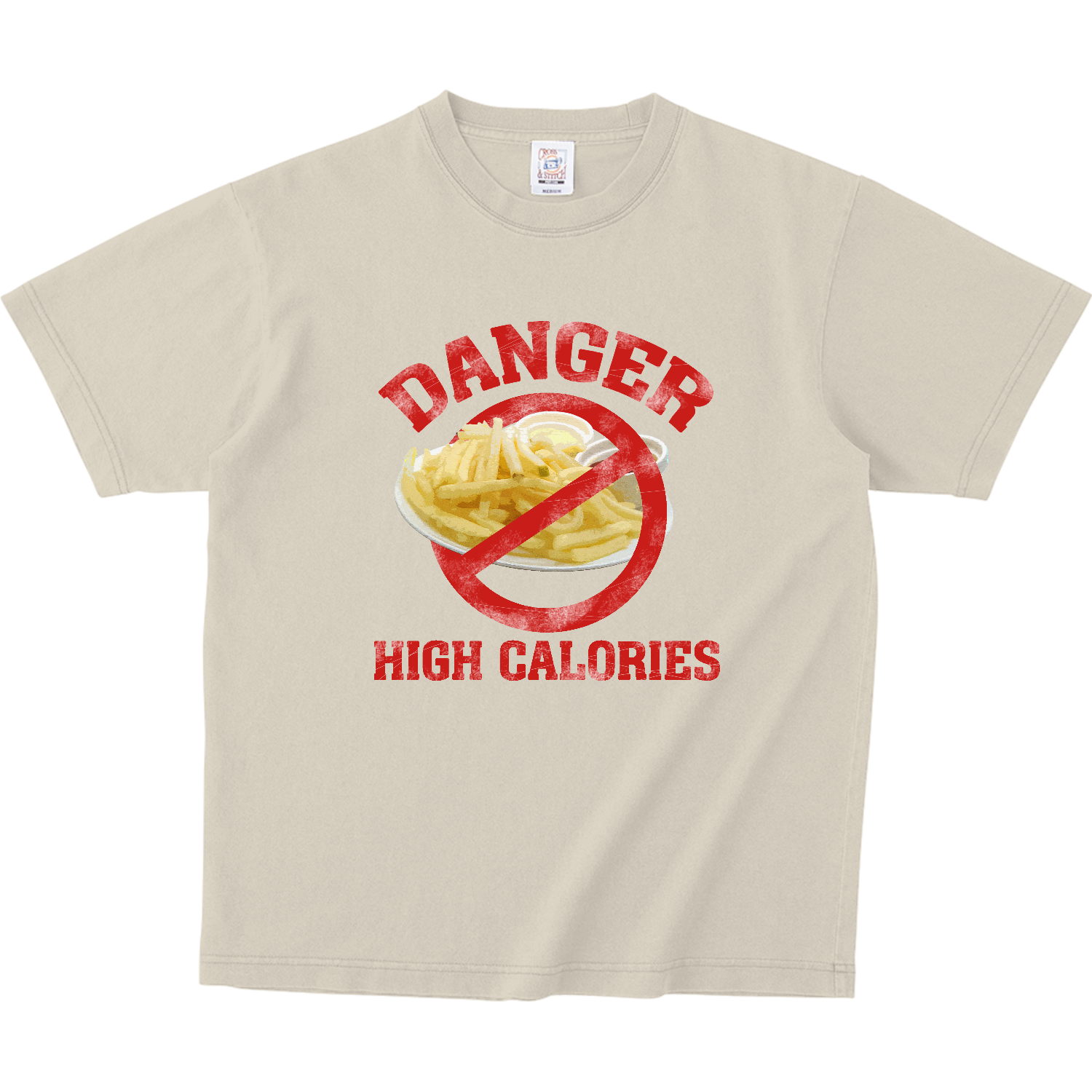 禁・細細フライドポテト ピグメントＴシャツ