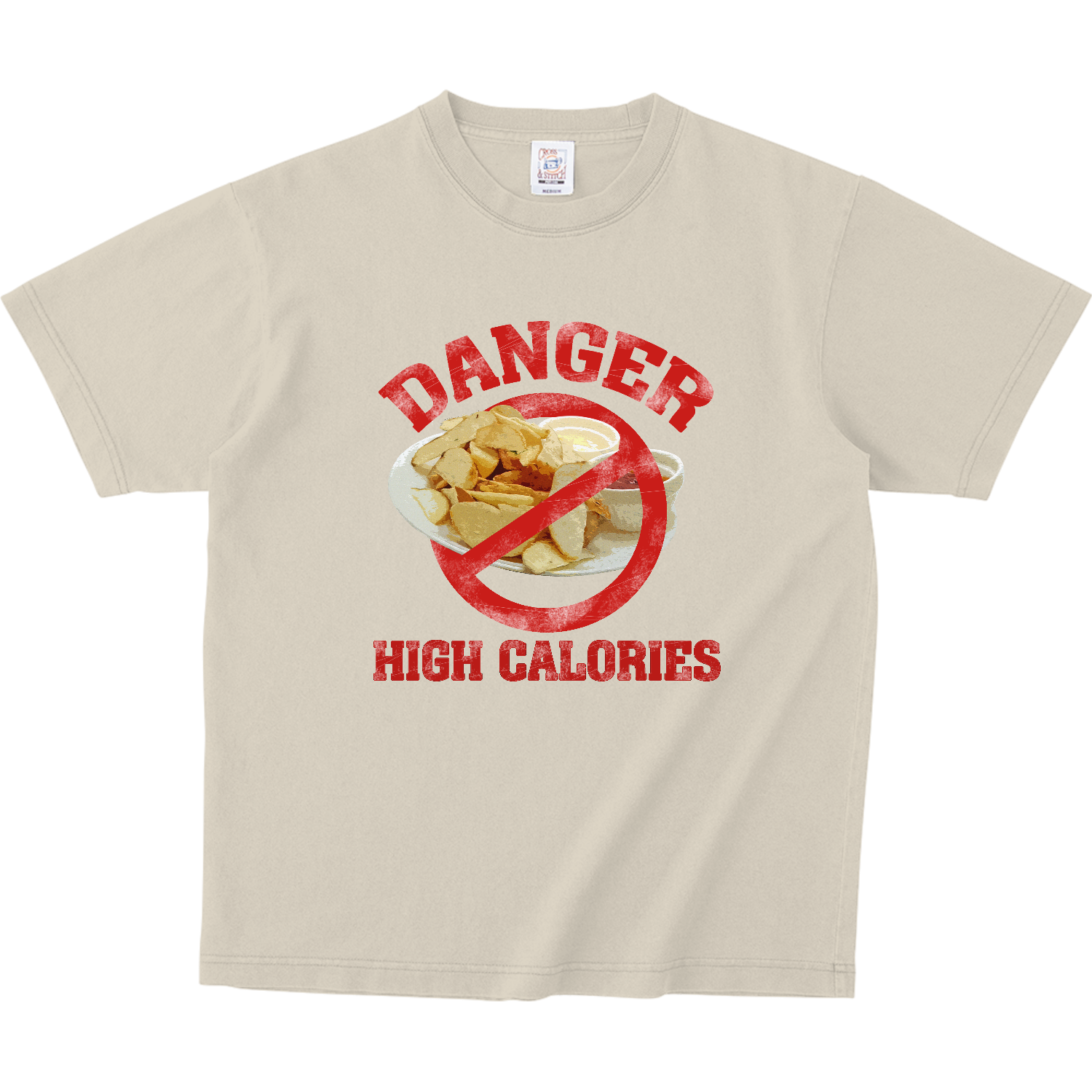 禁・皮付フライドポテト ピグメントＴシャツ