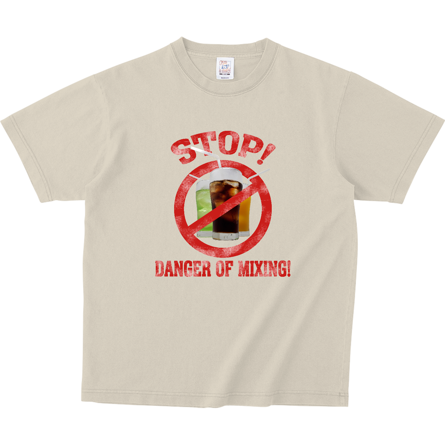 混ぜるなドリンクバー ピグメントＴシャツ