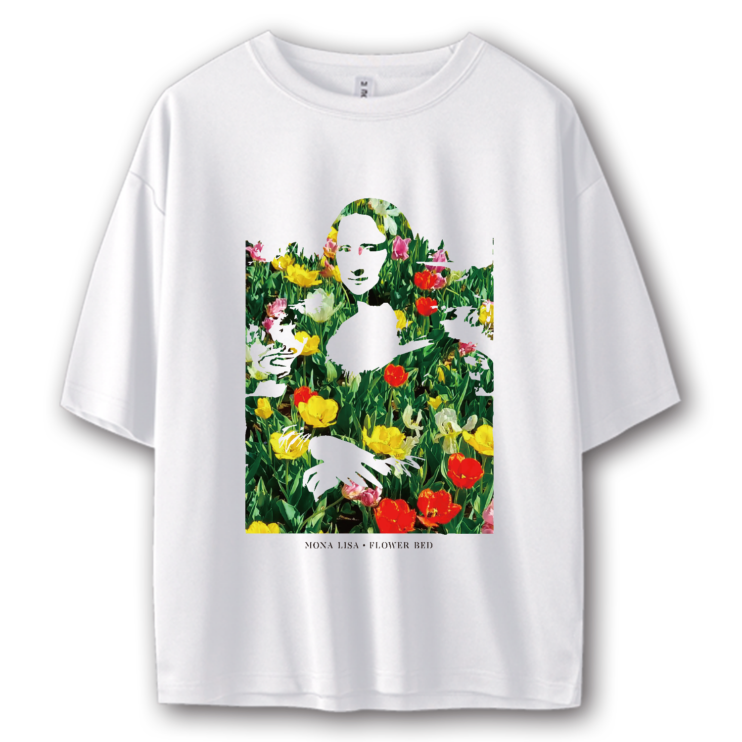 Mona Lisa・flower bed モナリザ・花壇 ストリートＴシャツ
