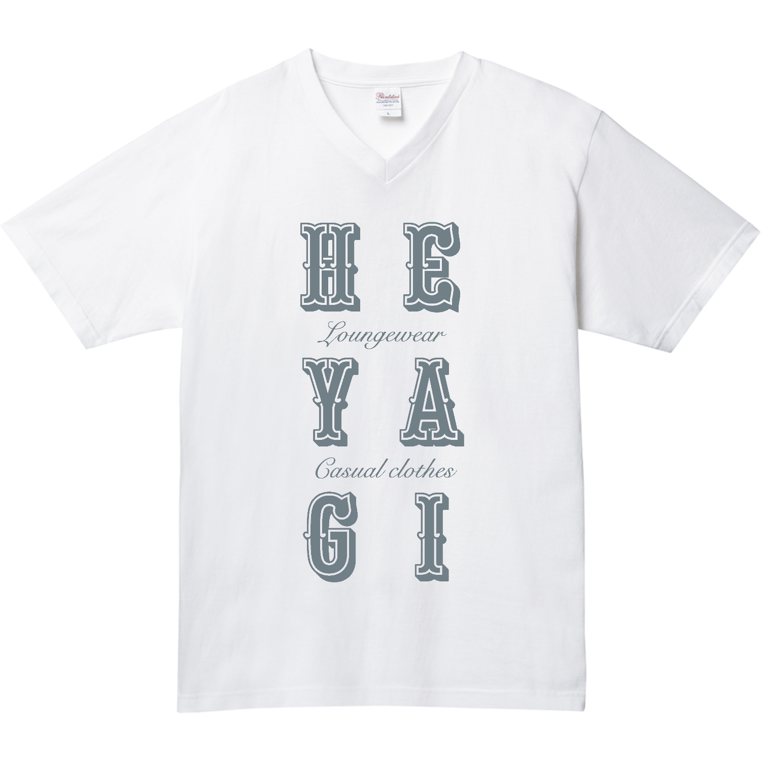 HEYAGI・部屋着 1 5.6オンス ヘビーウェイトVネックTシャツ