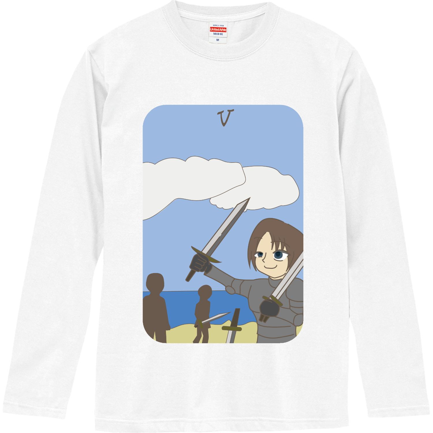 ソードの5 長袖Tシャツ｜White - オリラボマーケット