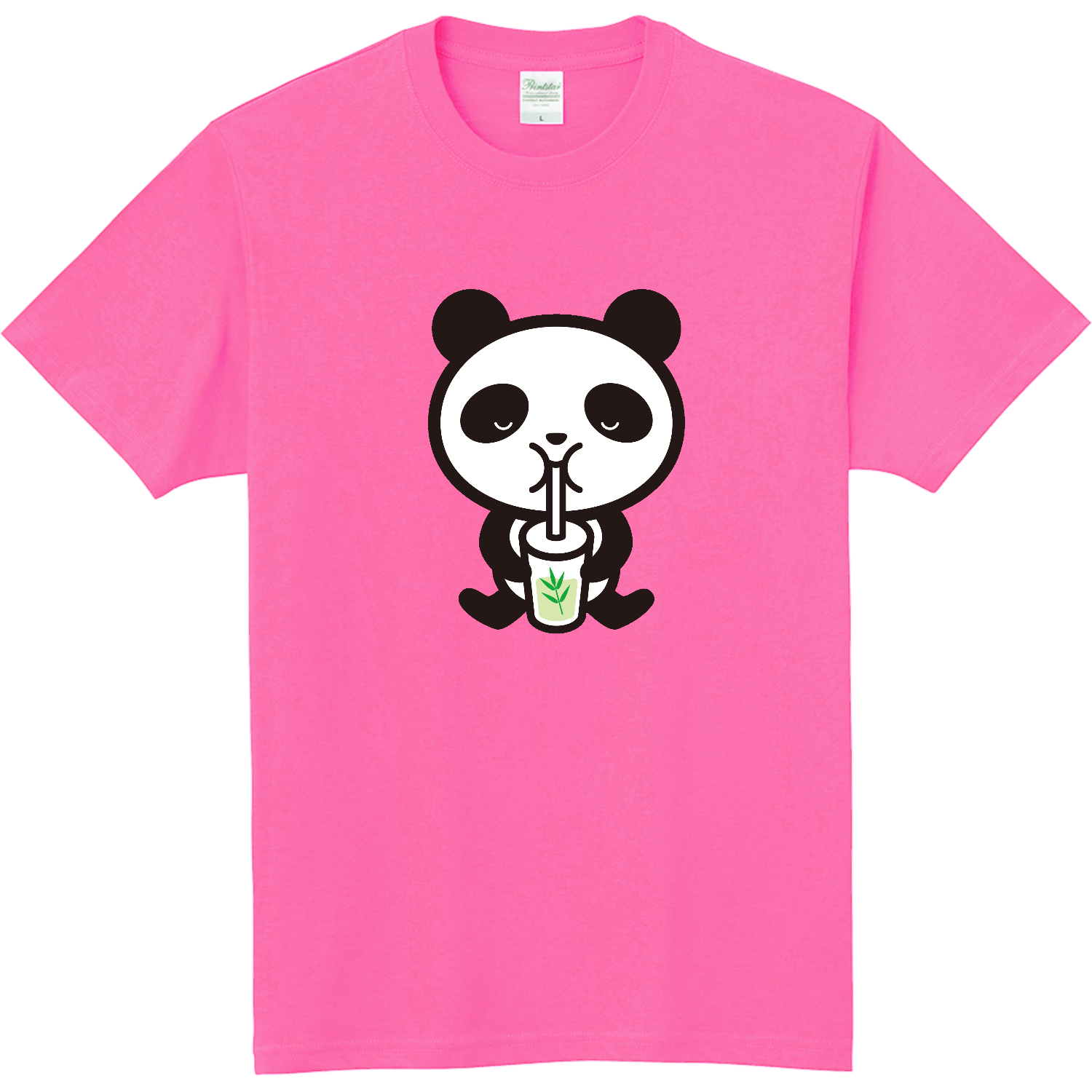 パンダ・笹ジュース 軽量Ｔシャツ