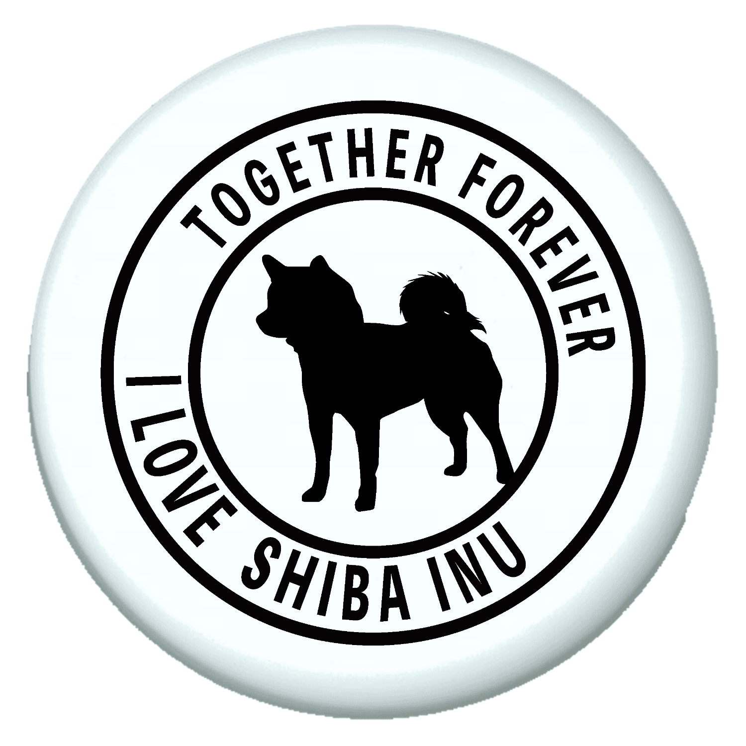 柴犬のシンプルマークロゴ プチ缶ソフト