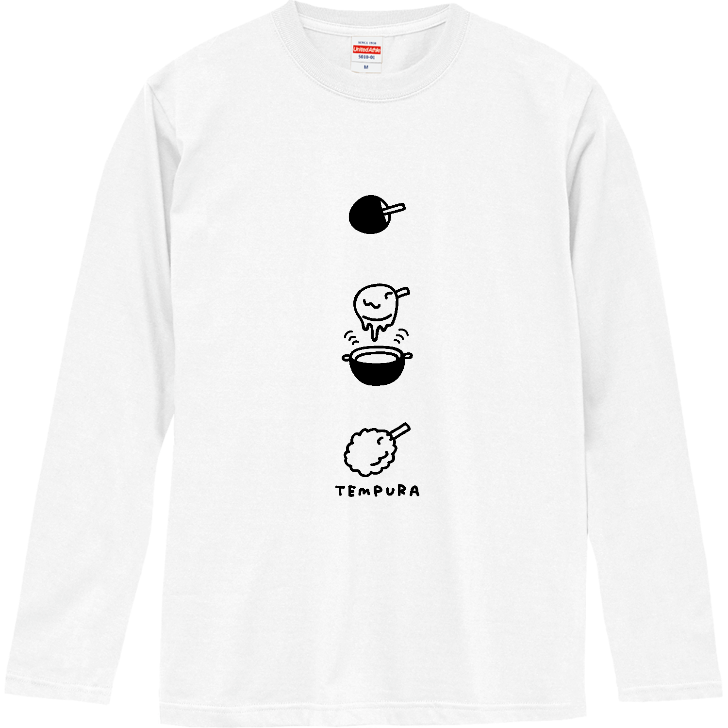 卓球　・天ぷらラケット ロングスリーブTシャツ