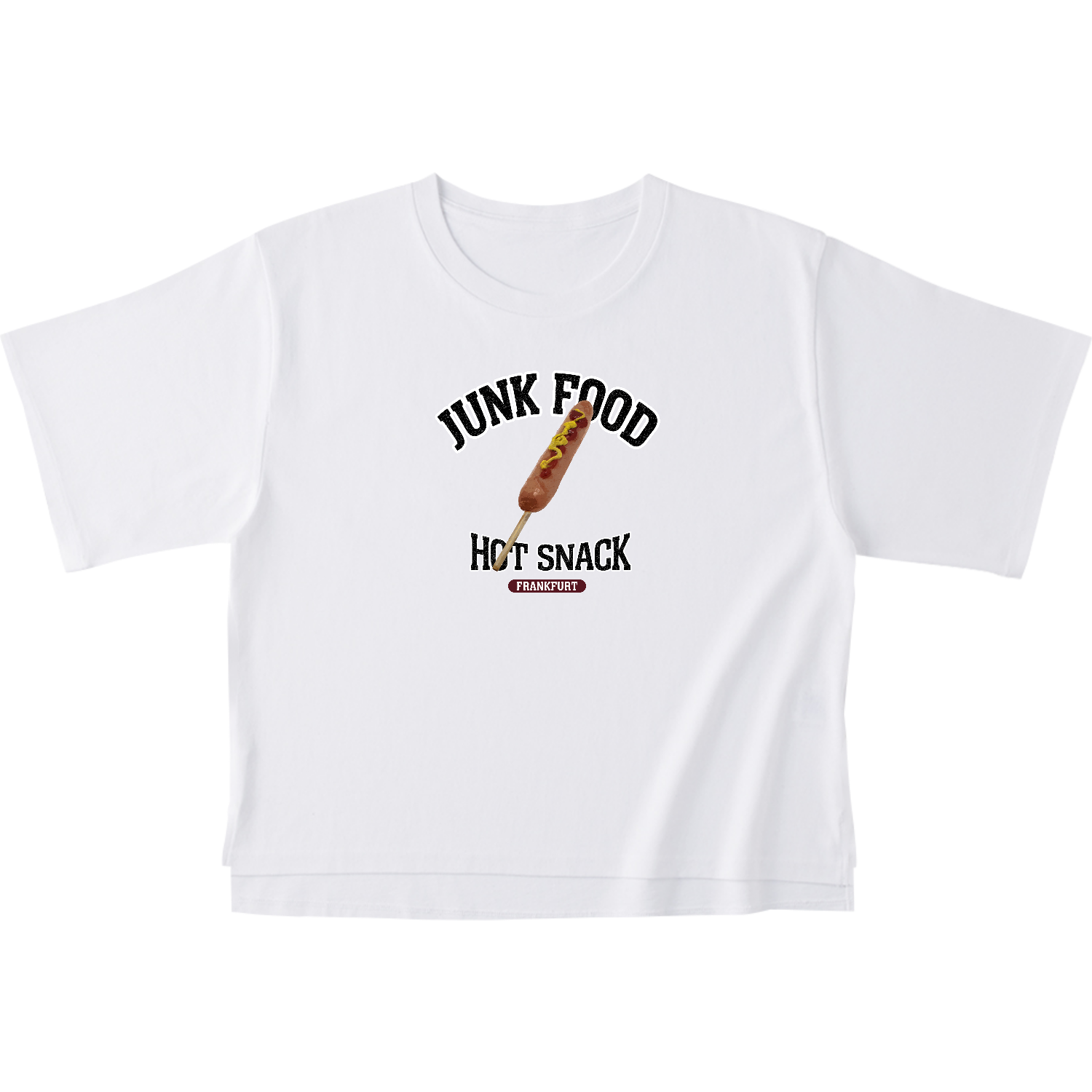 フランクフルト（ビンテージ風） オープンエンドマックスウェイトウィメンズオーバーTシャツ