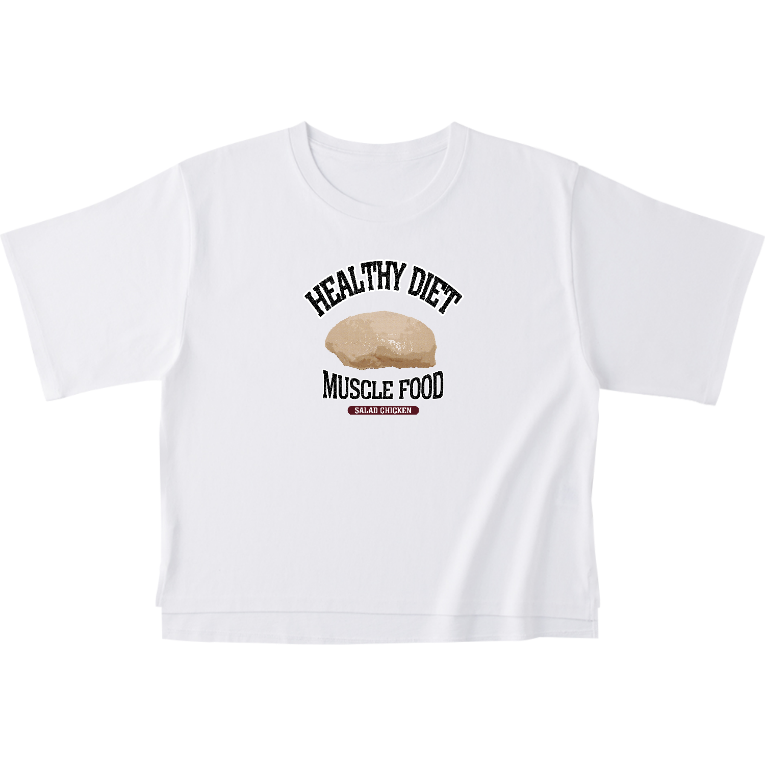 サラダチキン（ビンテージ風） オープンエンドマックスウェイトウィメンズオーバーTシャツ