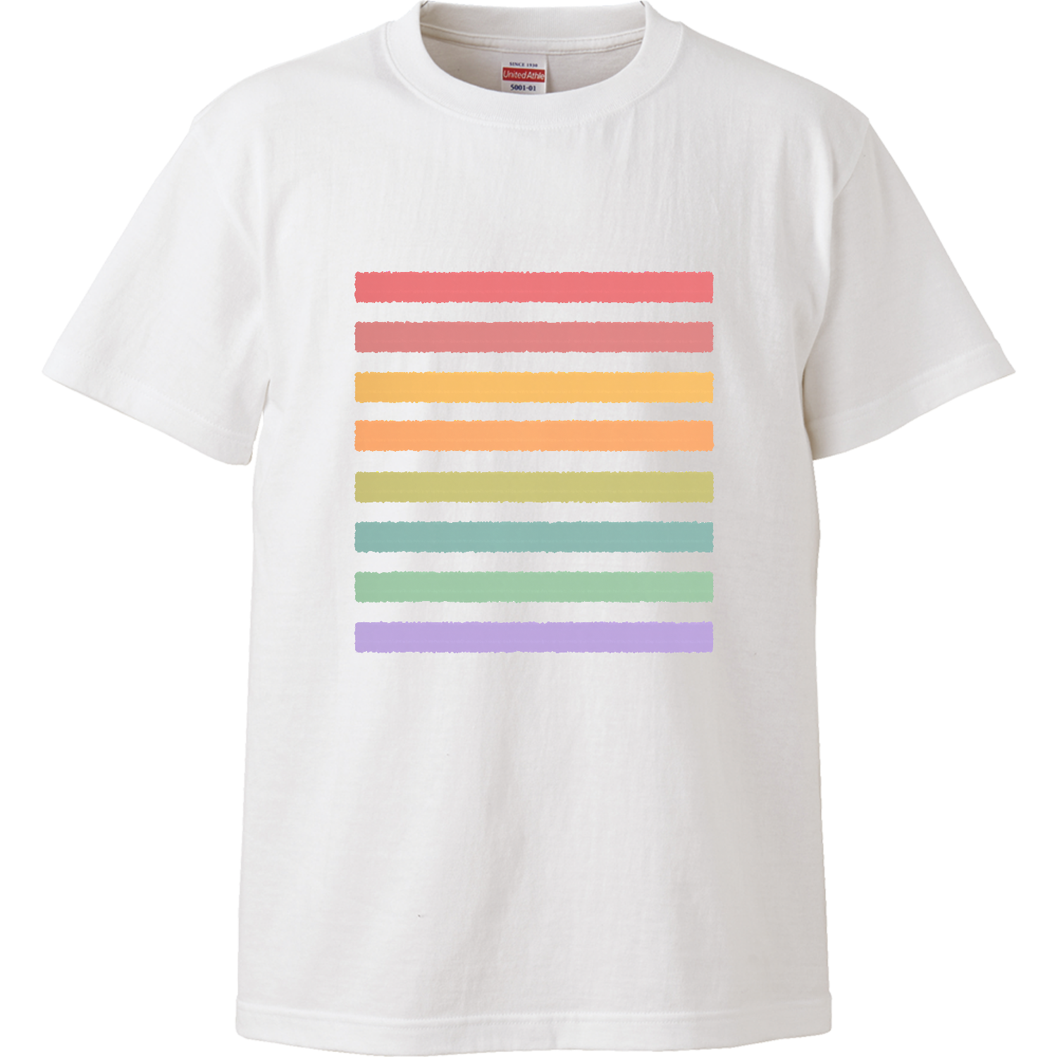 くすみ色ボーダー ハイクオリティーTシャツ
