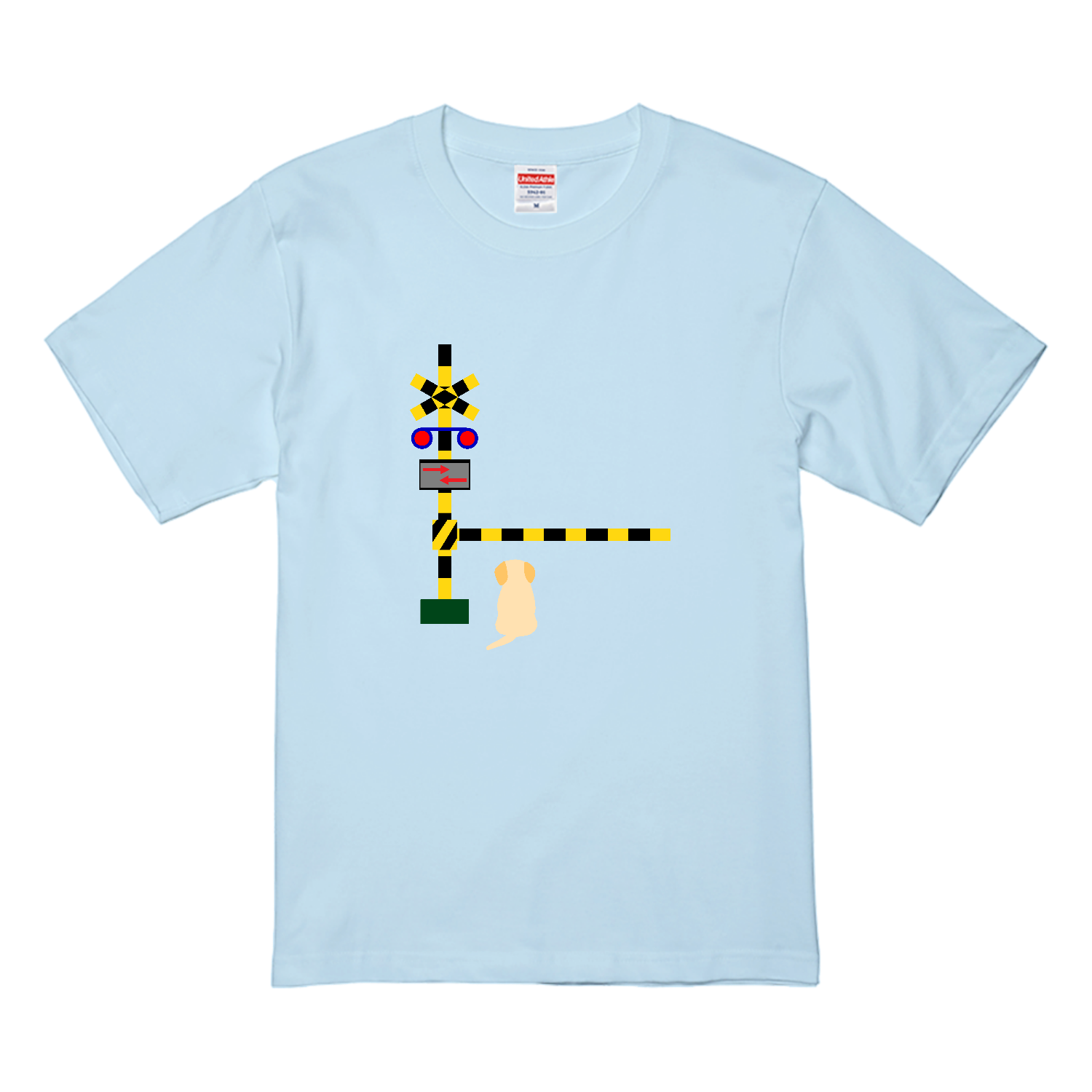 踏切のわんこ プレミアムTシャツ
