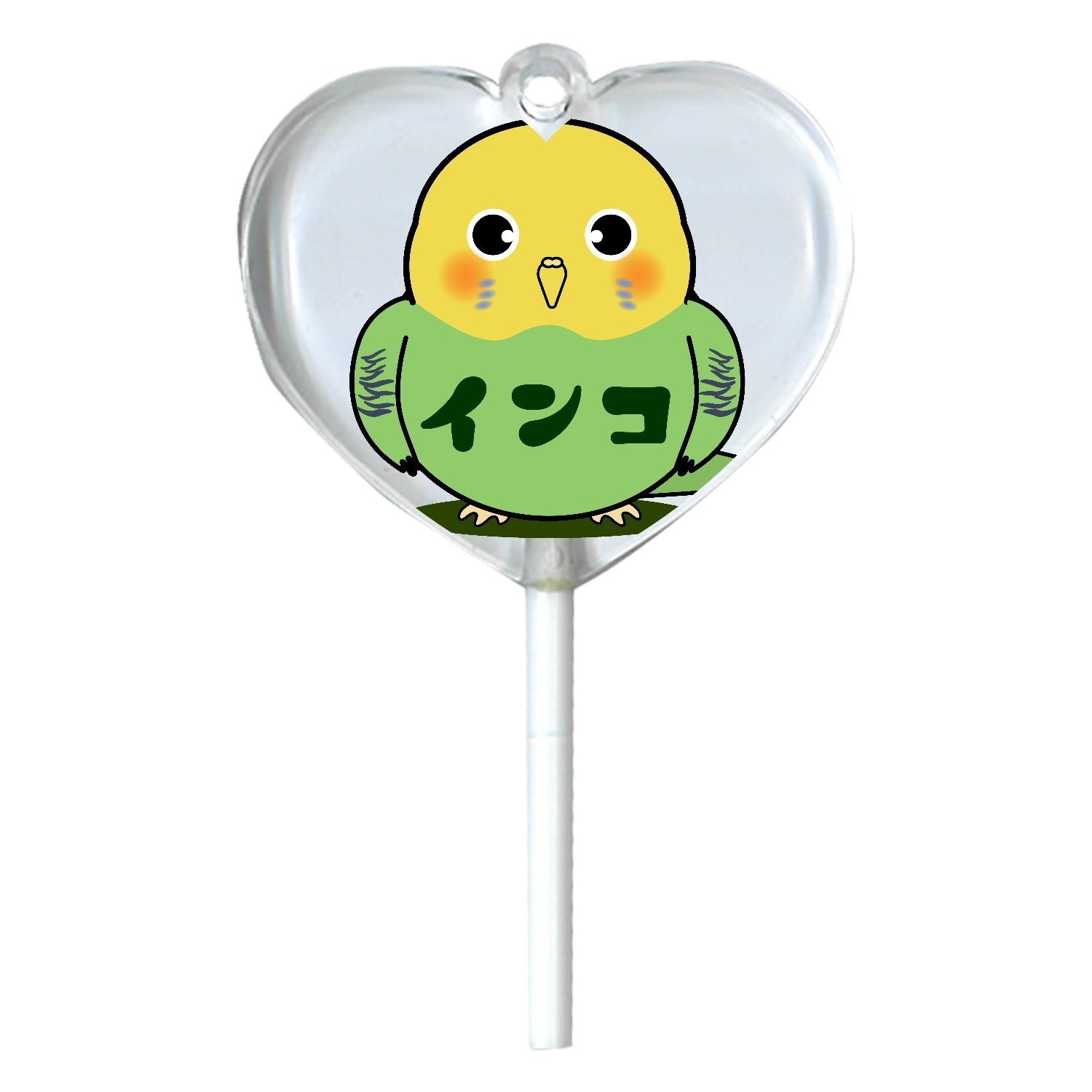 インコちゃんデザイン パネルサンプル ❀ハンドメイド❀ 予約ページ　1 可愛いインコちゃん パネル｜チコデザ - オリラボマーケット