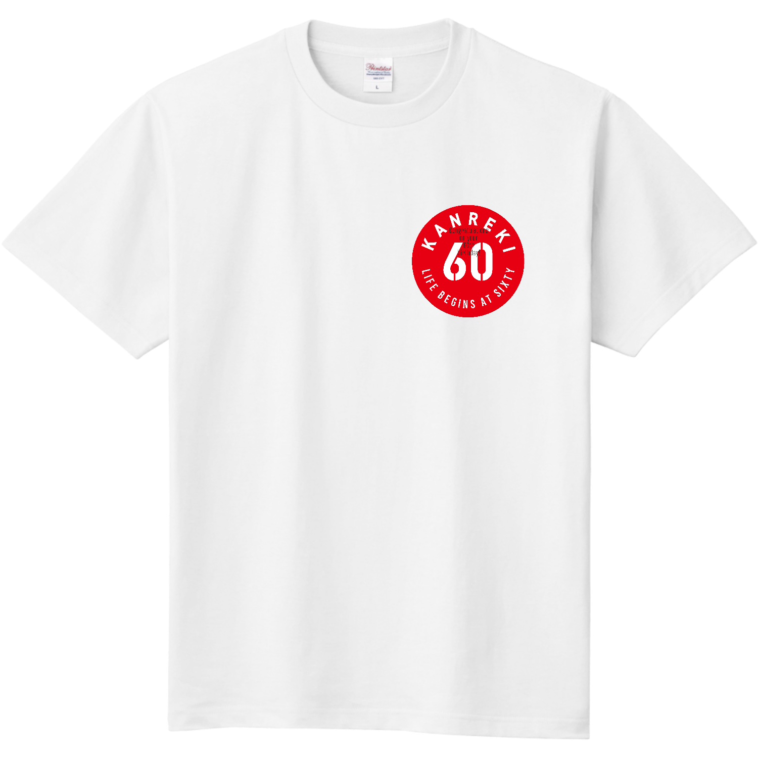 KANREKI・60・還暦・円形 定番Ｔシャツ